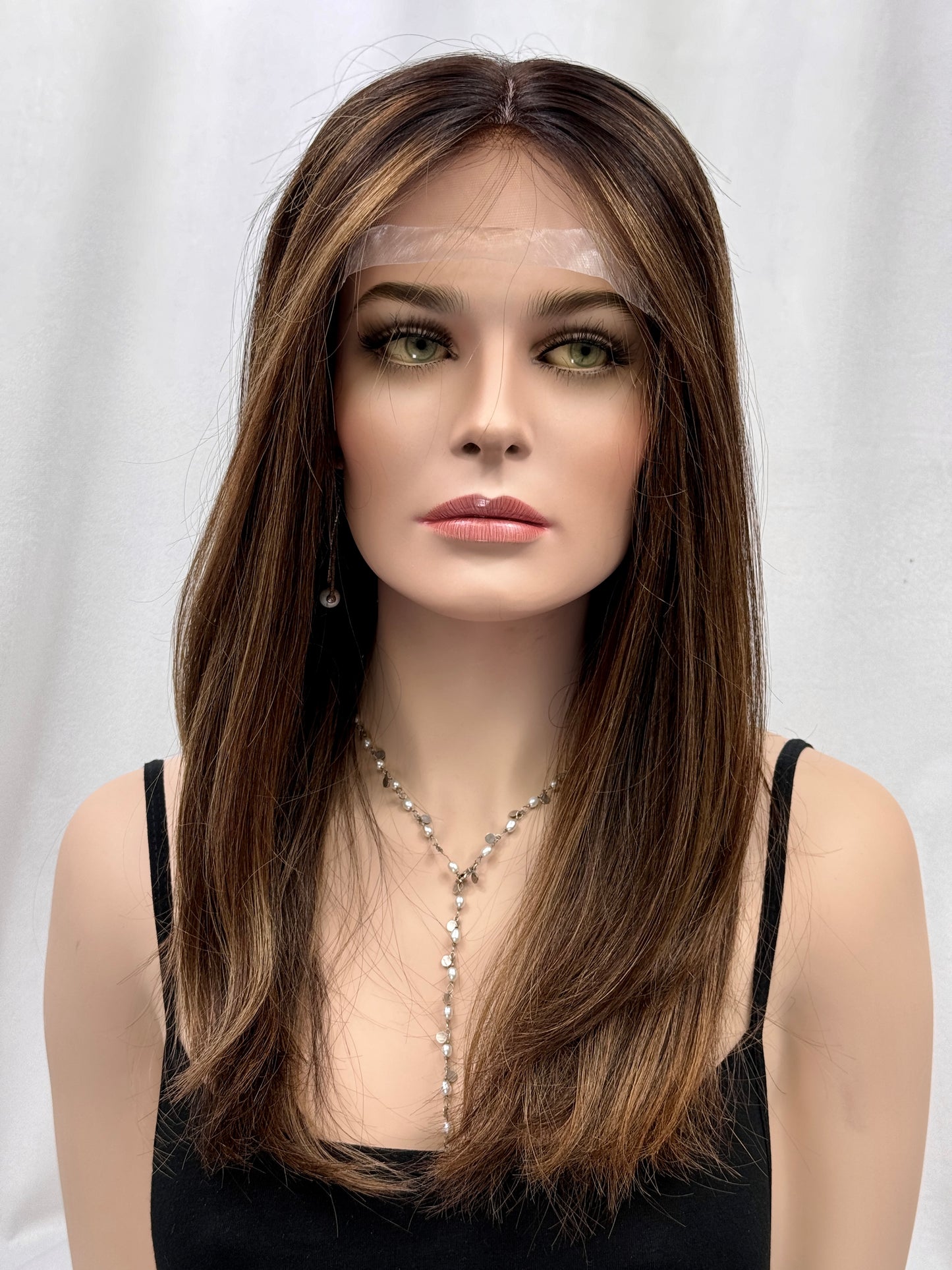 #421 Highest Quality Remy Human Hair Gripper Cap Full Lace Wig (M)23”