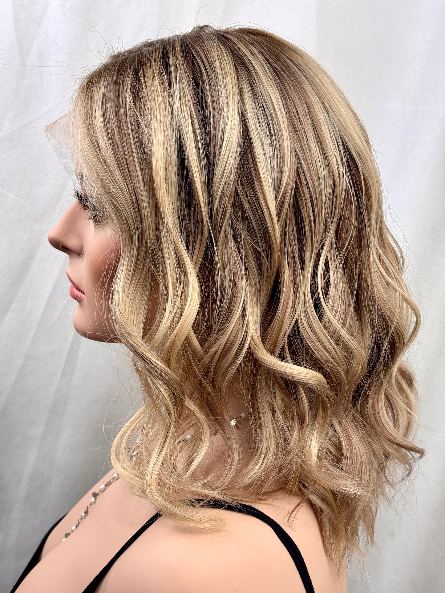 #555 Highest Quality Remy Human Hair Lace Top Wig (S) 15/16“