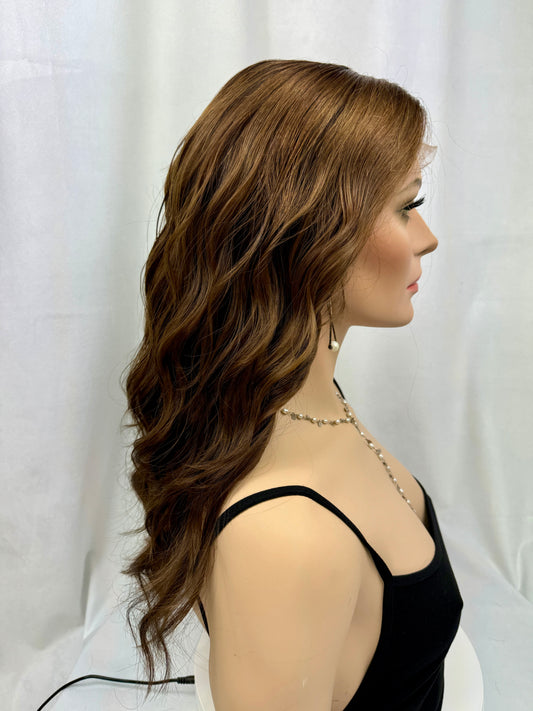 #419 Highest Quality Remy Human Hair Lace Top Ponytail Wig (S)23”