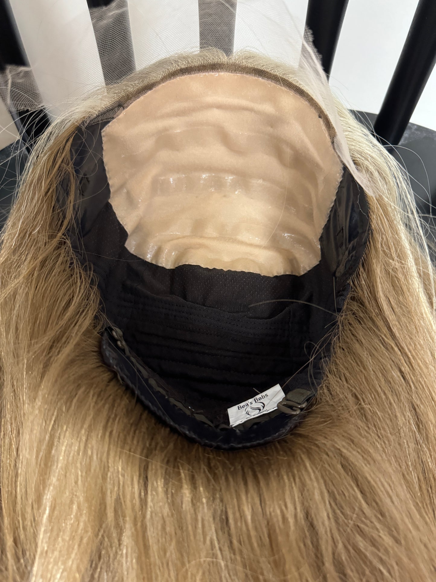 #422 Full cranial prosthesis **New Extra Thin Silk Top with Lace Front Medical Cap Low Density!**(M)15/16” This wig is reserved for S. E.