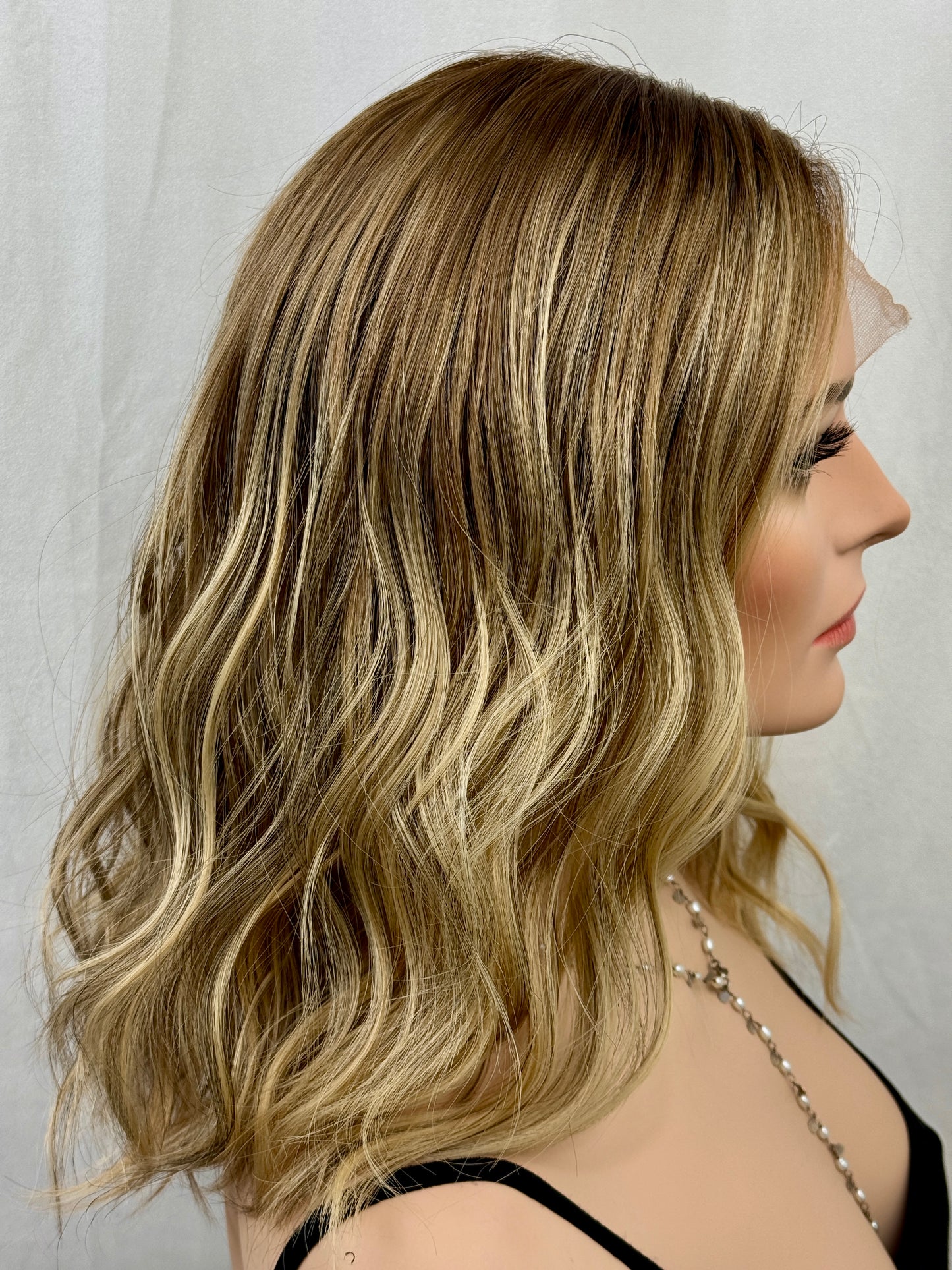 #534 Highest Quality Remy Human Hair Lace Top Wig (M)17“