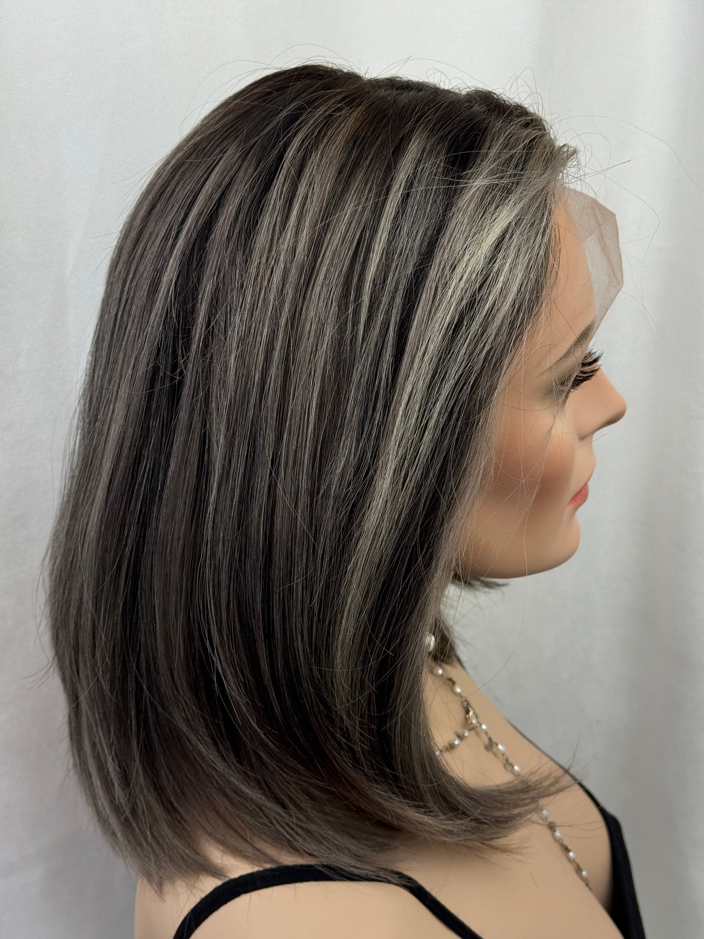 #541 Highest Quality Remy Human Hair Lace Top Wig (S) 16“