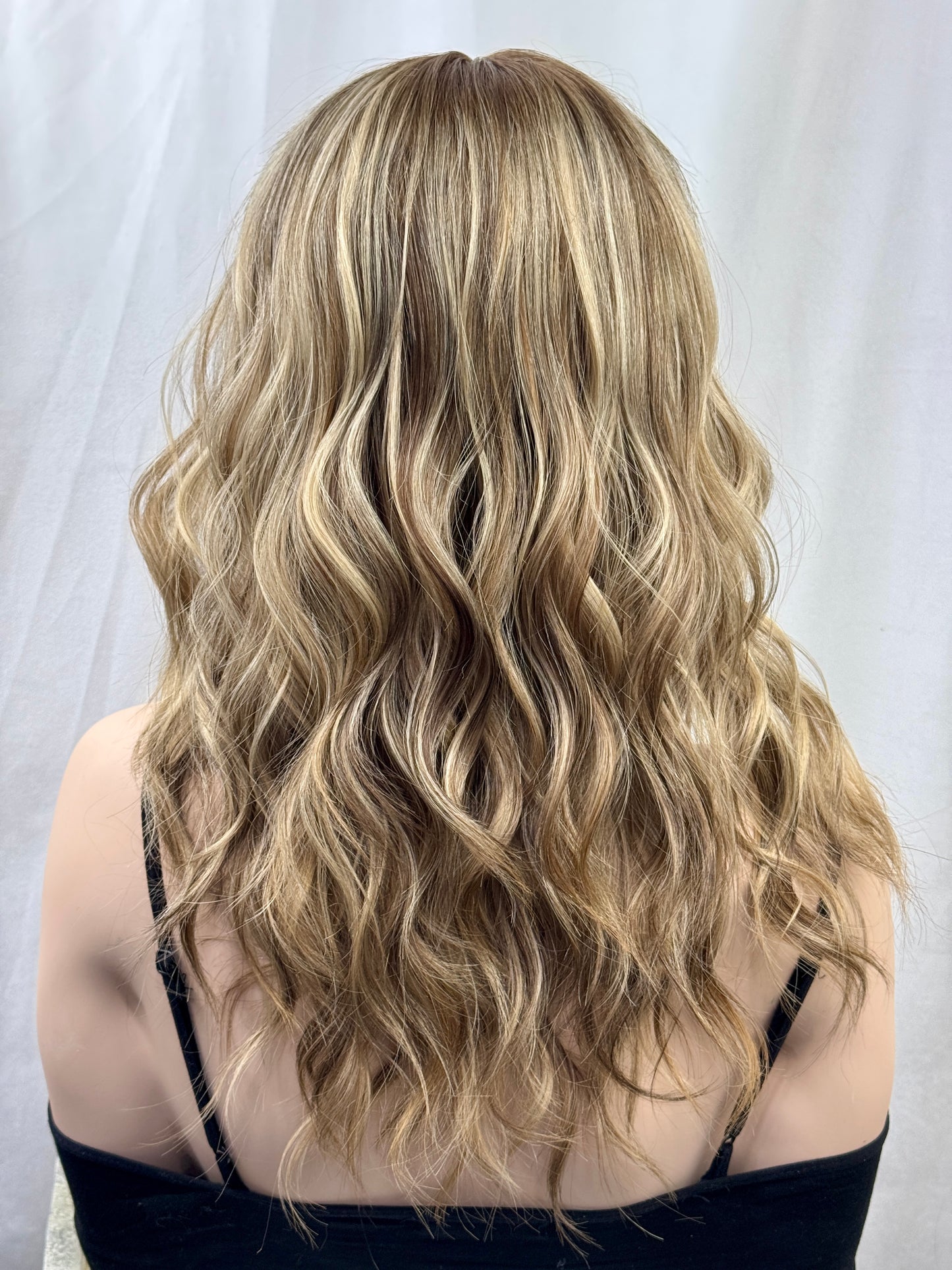 #551 Highest quality Remy Human Hair Lace Top Wig (M)20“
