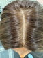 #560 Highest quality Remy Human Hair extra thin french drawn silk top with lace front (M)19”