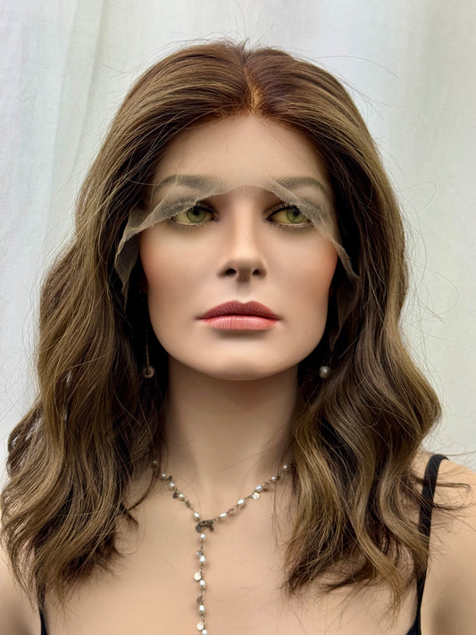 #481 **FINAL SALE** Highest Quality Remy Human Hair Lace Top Kosher Wig (S)