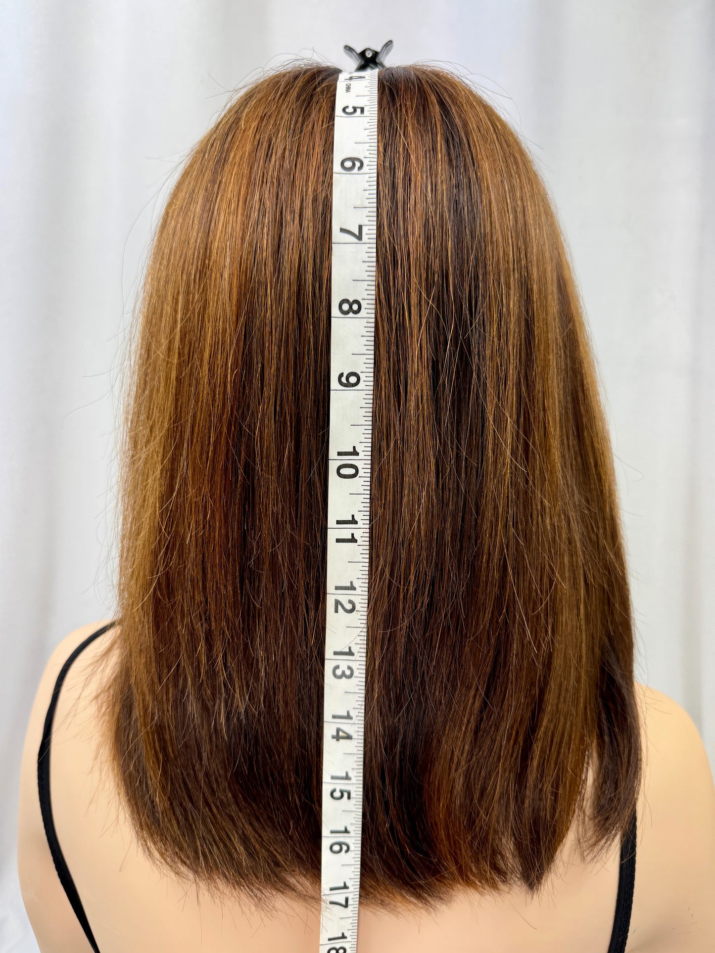 #425**New Extra Light Thin Medical Cap**Highest Quality Remy Human Hair Silk top Lace Front Wig (M)17”