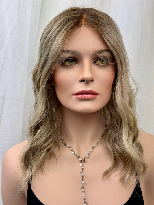 #466 Highest Quality Remy Human Hair Lace Top Wig (S)17/18”