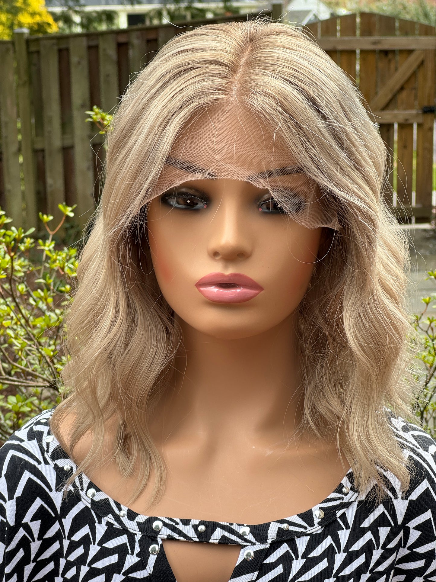 #350 Highest Quality Remy Human Hair Lace Top Wig (S) 15/16”