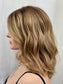 #537 Highest quality Remy Human Hair Medical Cap Silk Top with Lace Front (S)16/17“