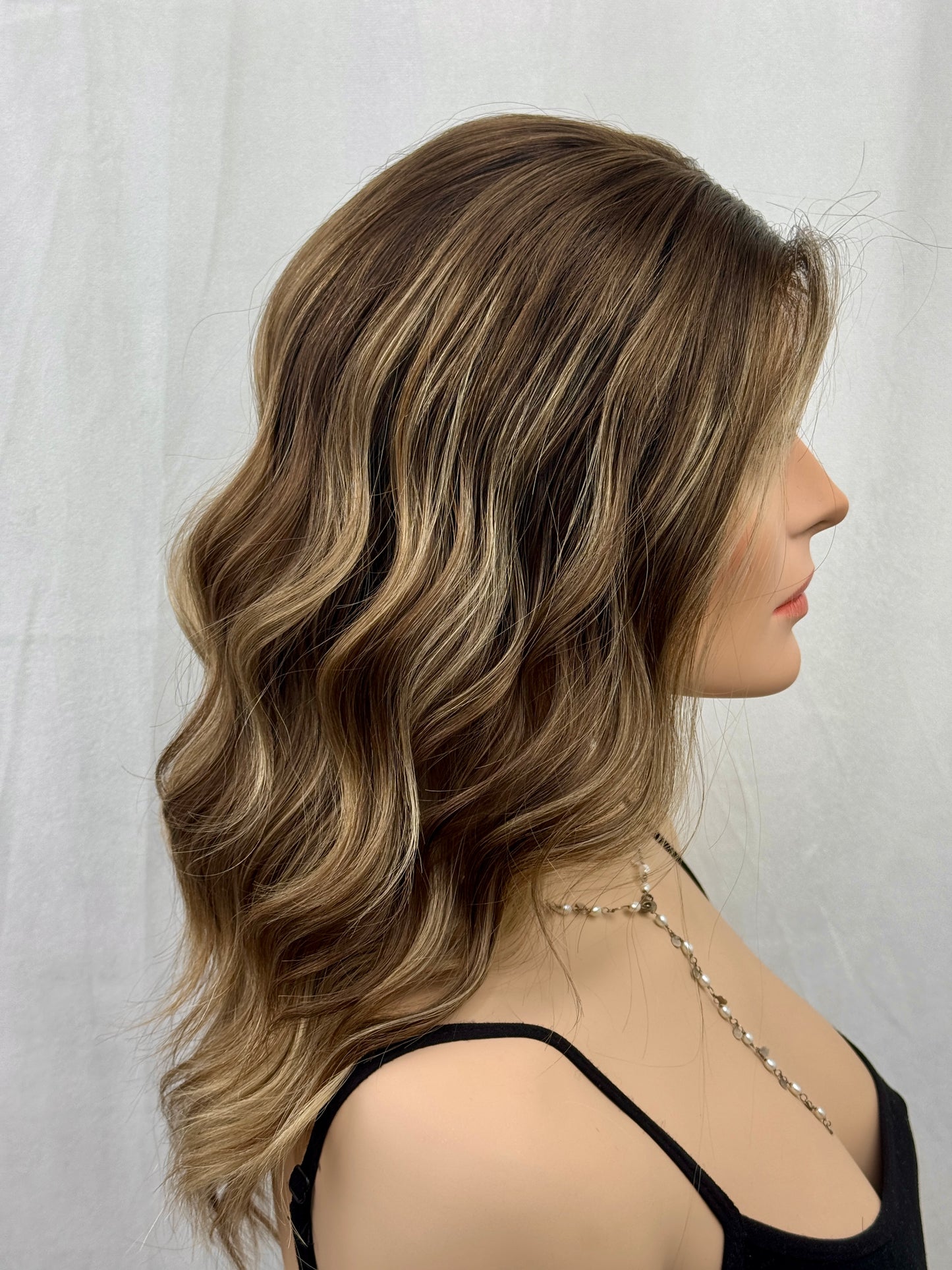 #540 Highest Quality Remy Human Hair Lace Top Wig with Medical cap feature (S)20/21“