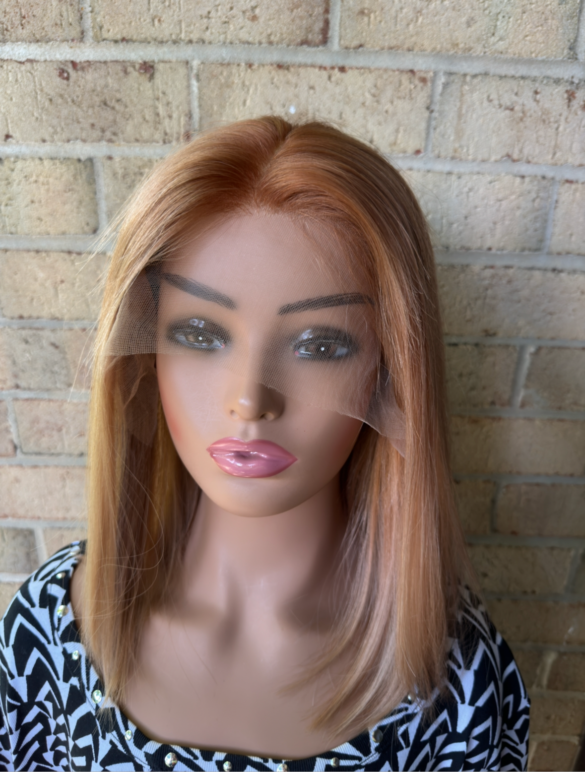 #372 **FINAL SALE** Highest Quality Remy Human Hair Lace Top Wig (S) 15”