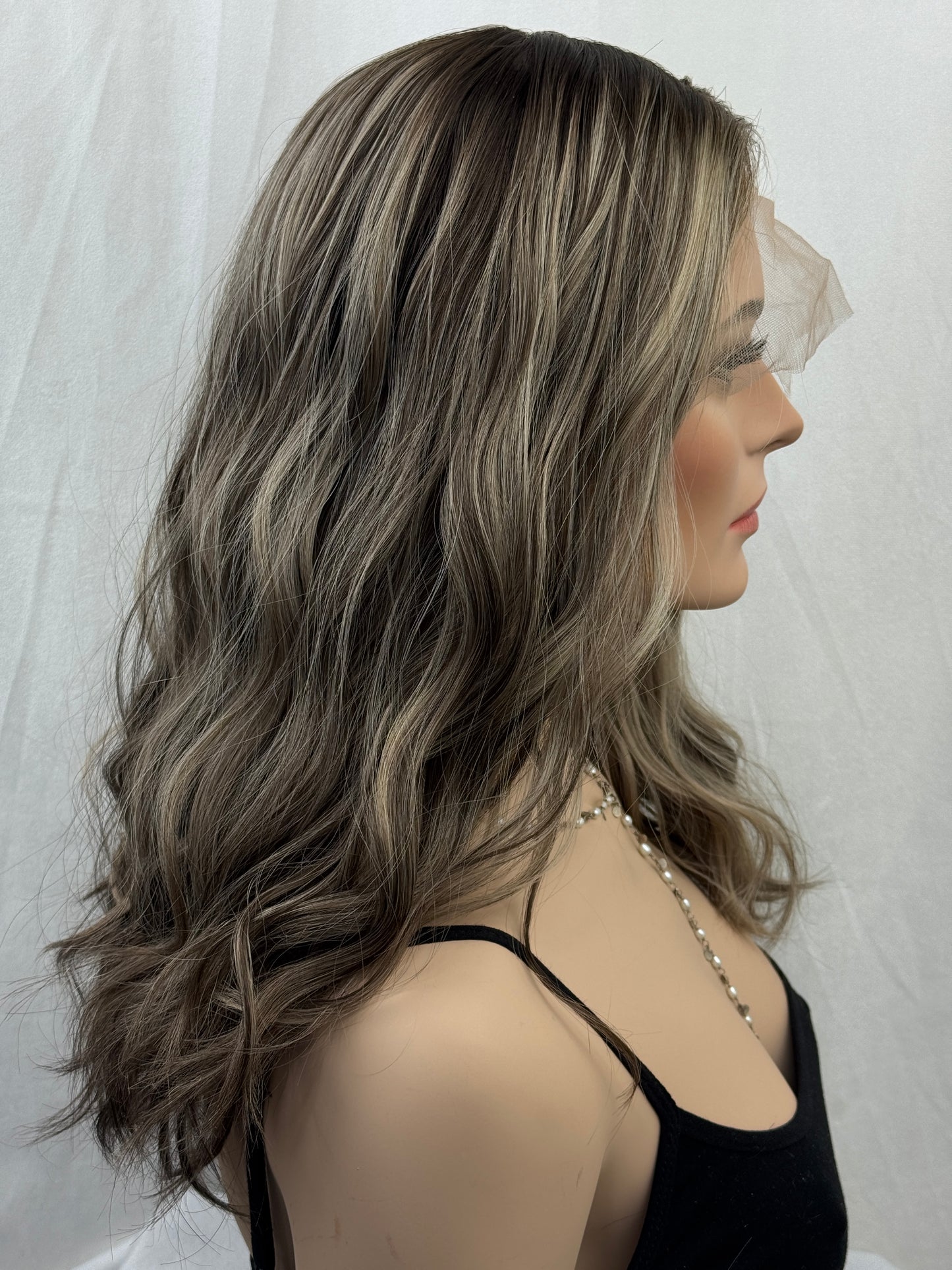 #529 Highest Quality Remy Human Hair Medical Cap Wig (S/M) 20“