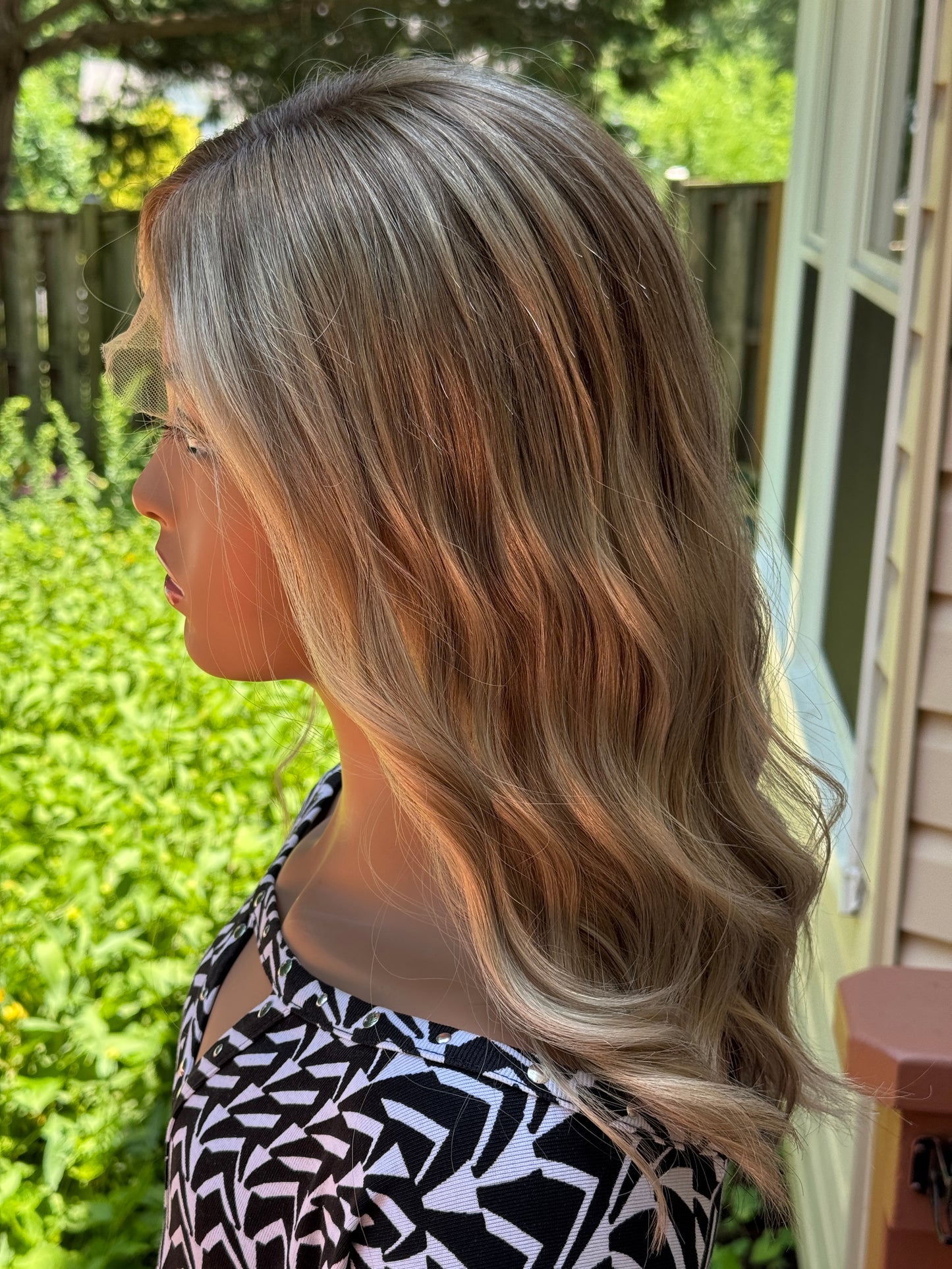 #466 Highest Quality Remy Human Hair Lace Top Wig (S)17/18”