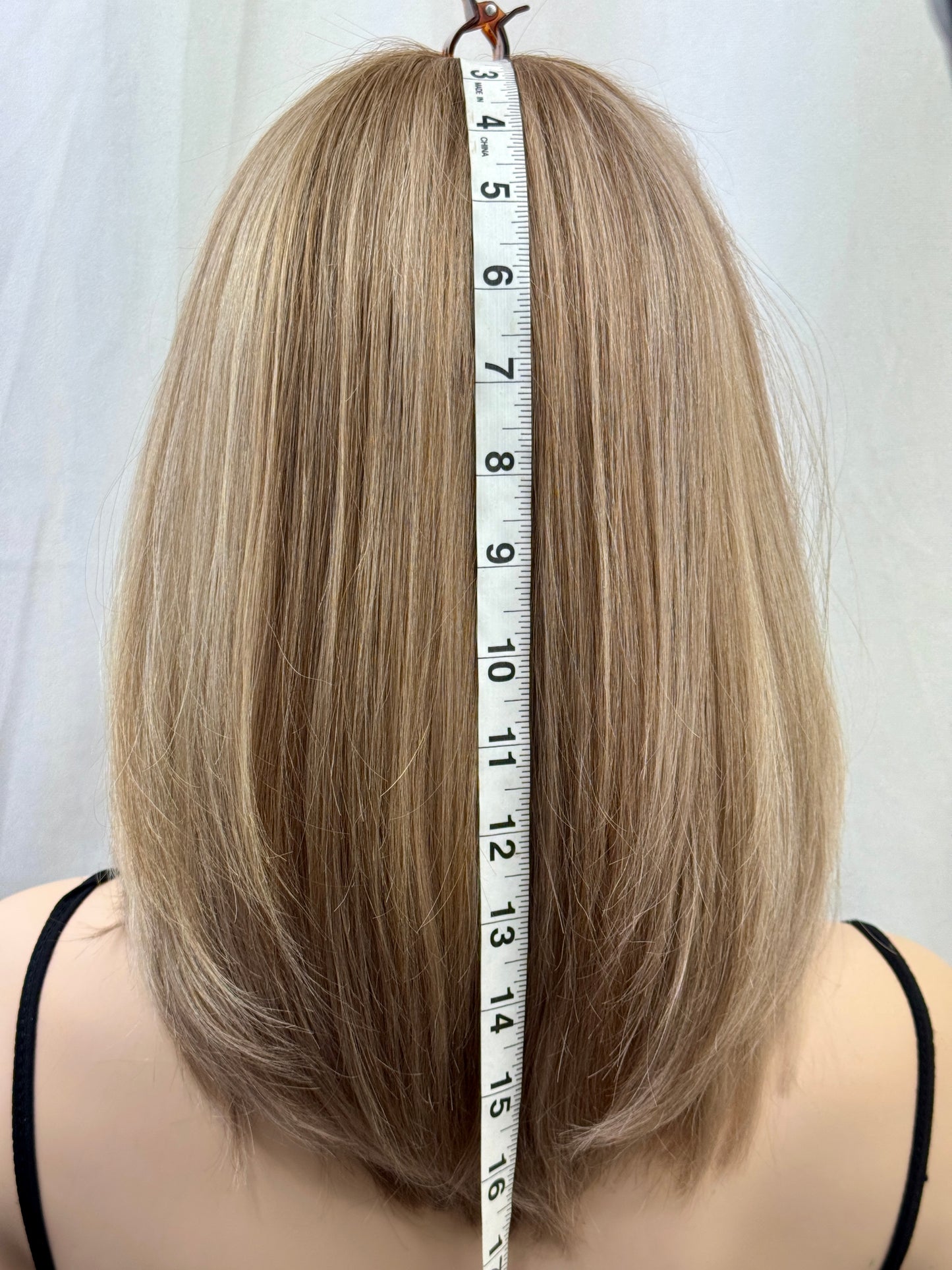 #495 Highest Quality Remy Human Hair Lace Top Kosher Wig (M)15/16”