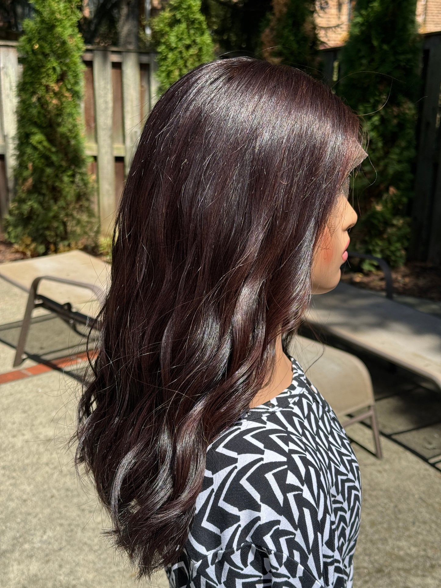#536 Highest Quality Remy European Texture Human Hair Lace Top wig (S)19“