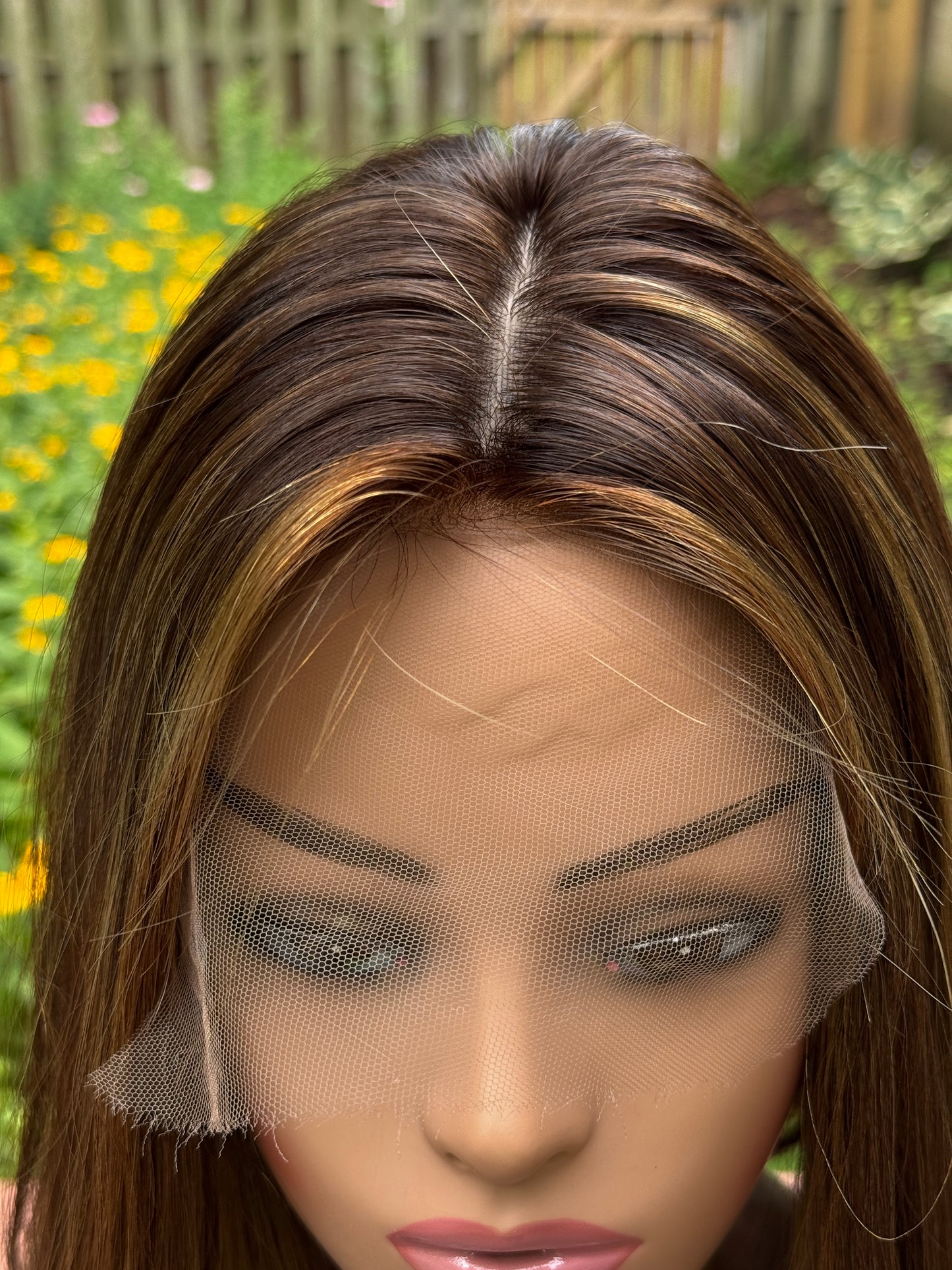 #474 Highest Quality Remy Human Hair Silk Top with Lace Front Kosher Wig (S/XS) 14”