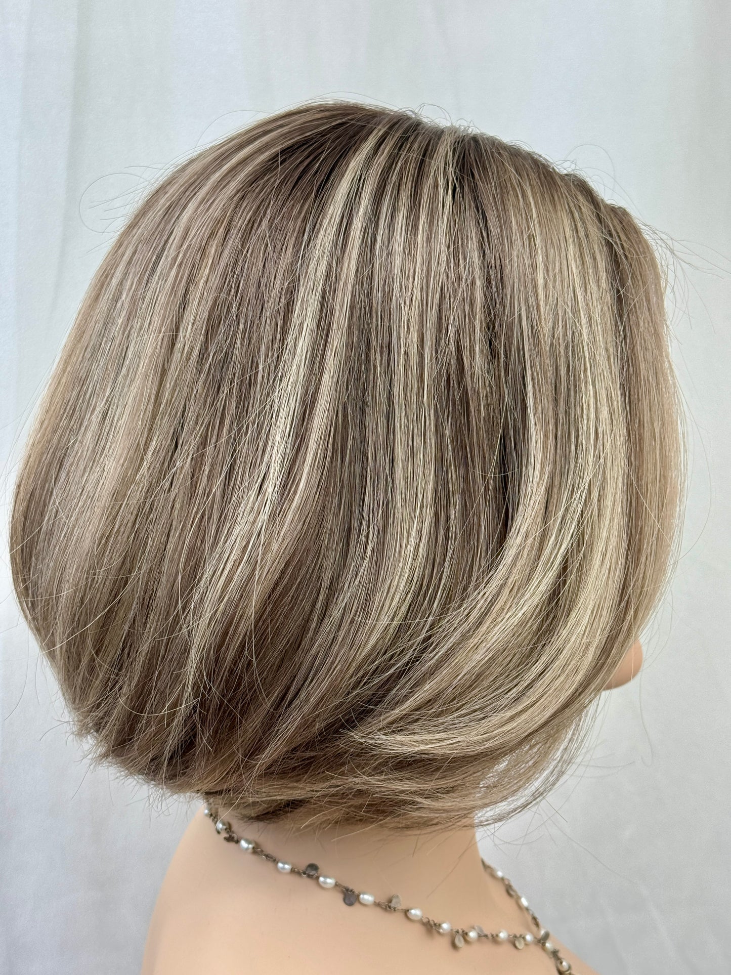 #522 Highest Quality Remy Human Hair lace top medical wig (S/XS)12“