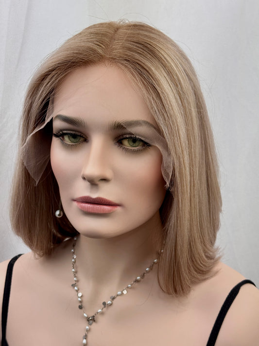 #495 Highest Quality Remy Human Hair Lace Top Kosher Wig (M)15/16”