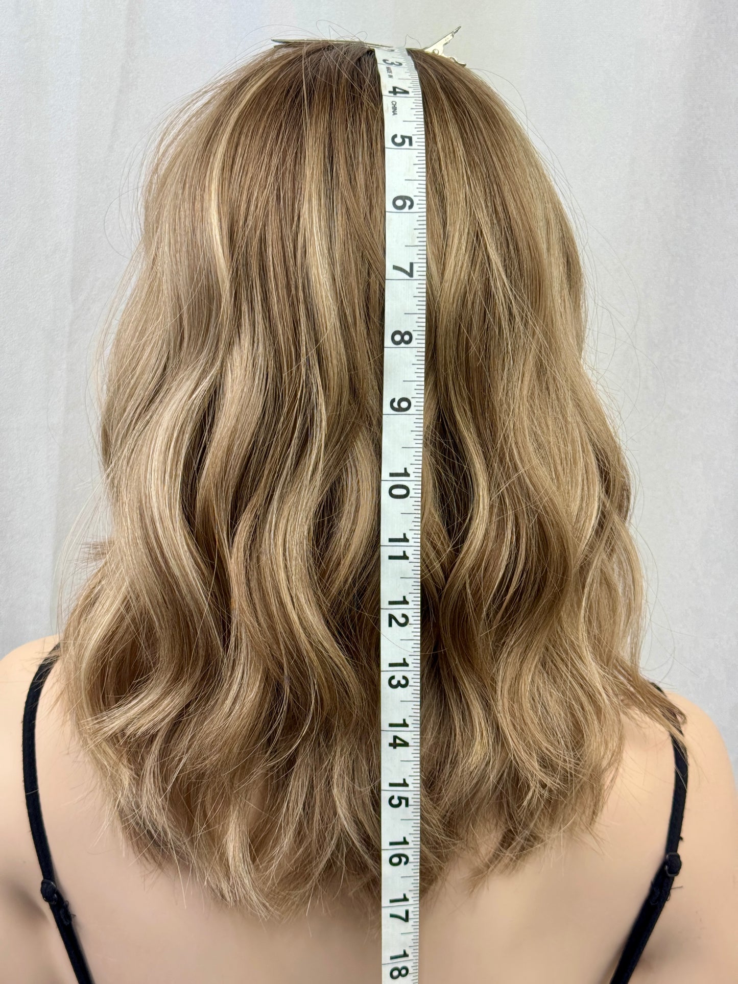 #537 Highest quality Remy Human Hair Medical Cap Silk Top with Lace Front (S)16/17“