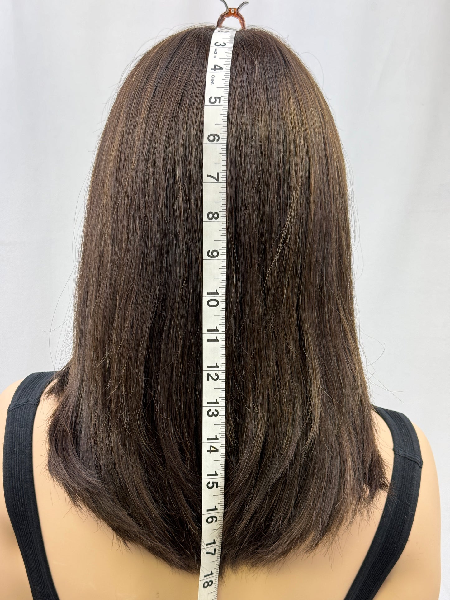 #358 Highest Quality Remy Human Hair Lace Top Kosher Wig (S) 17/18”