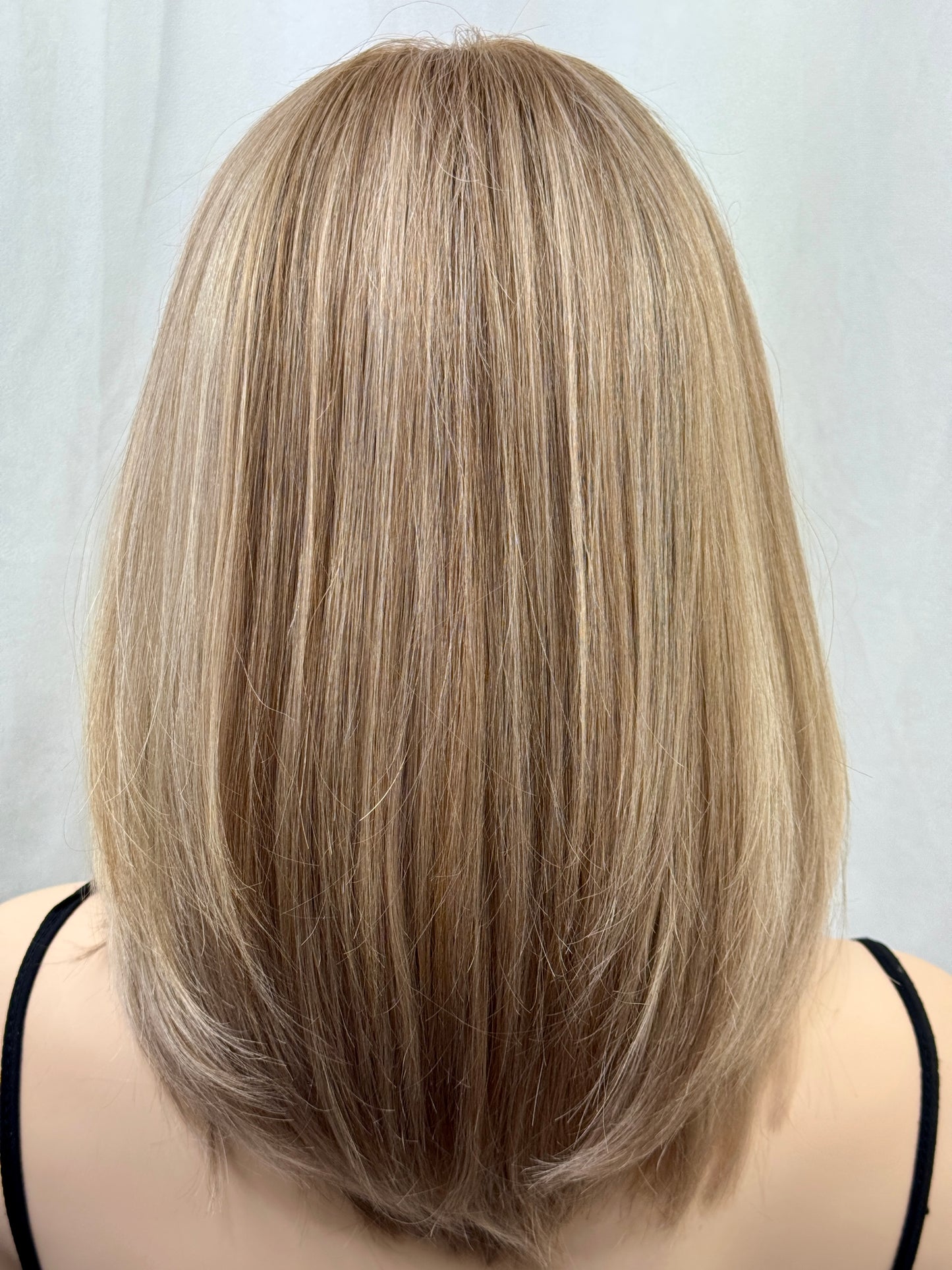 #495 Highest Quality Remy Human Hair Lace Top Kosher Wig (M)15/16”