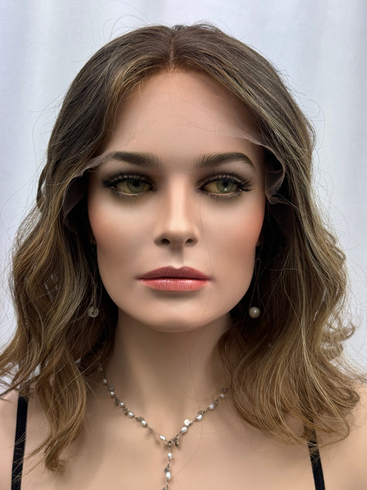 ** FINAL SALE** #417 Highest Quality Remy Human Hair Lace Top Wig (S)15/16”