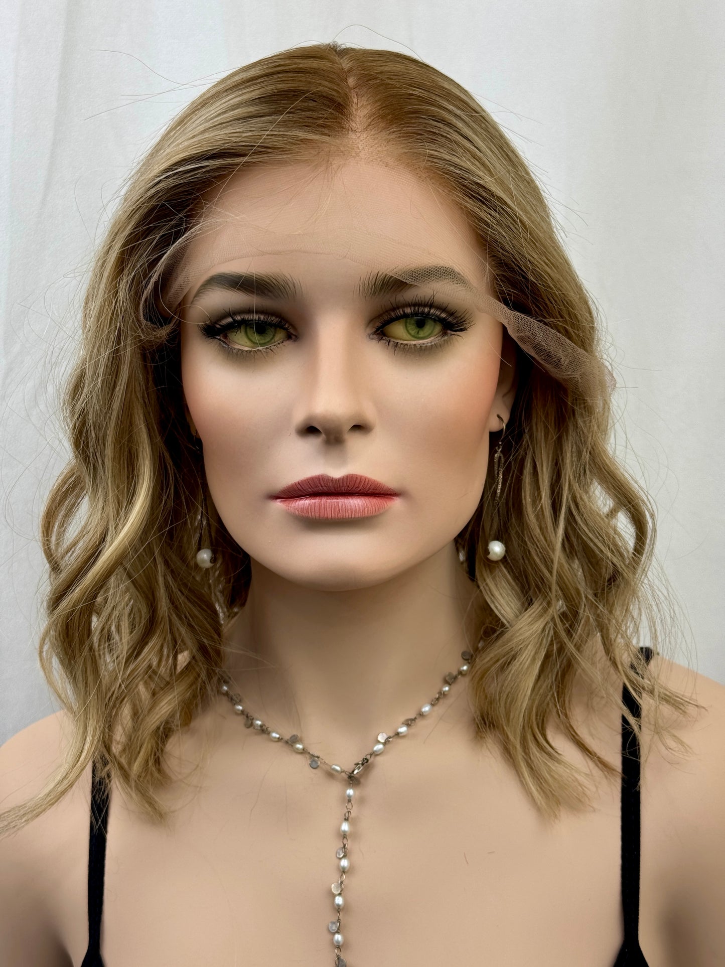 Reserved for AB #521 Highest Quality Remy Human Hair Lace Top Wig (M)16/17“