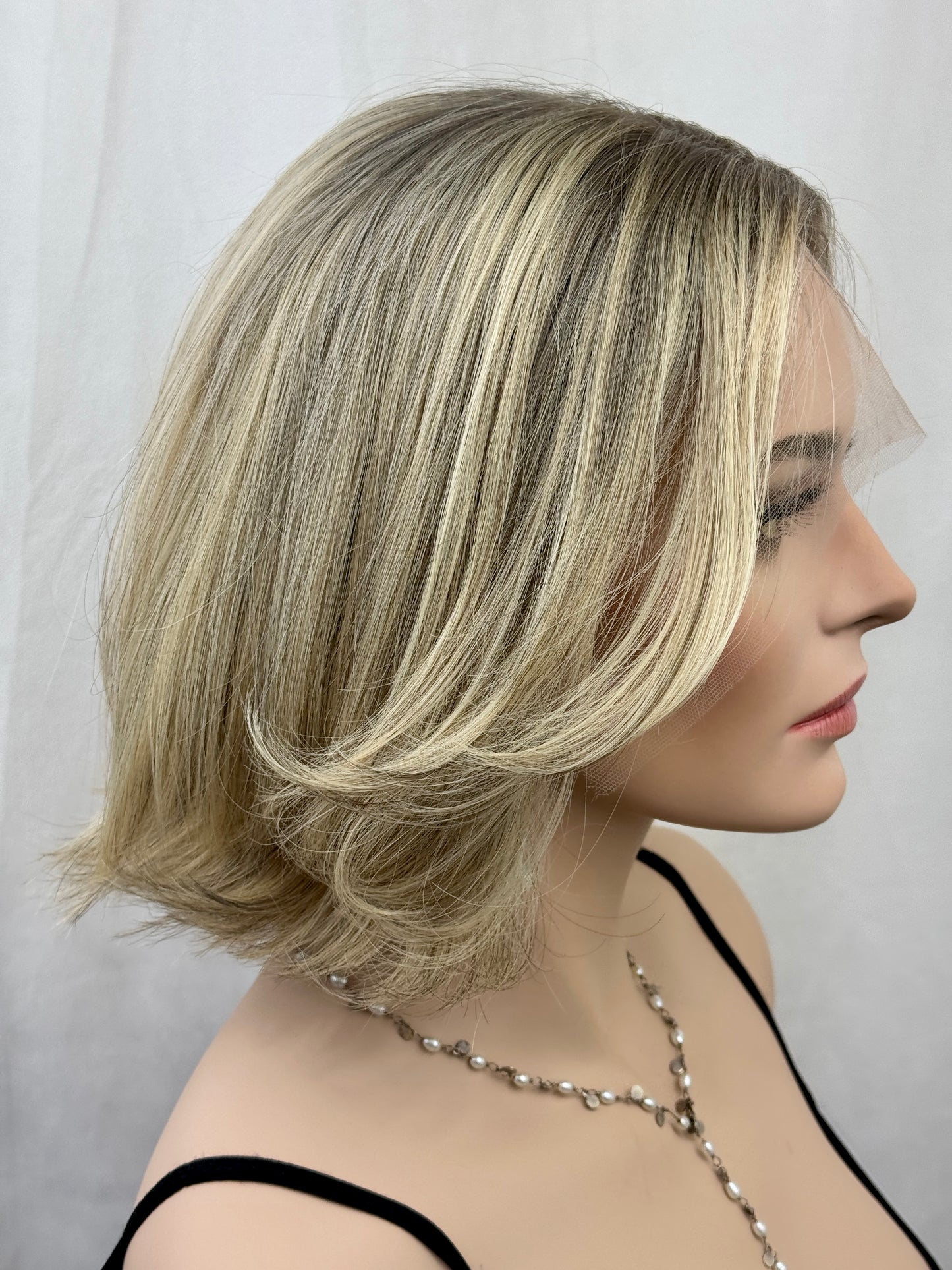 #518 Highest Quality Remy Human Hair Lace Top Wig (S) 13“