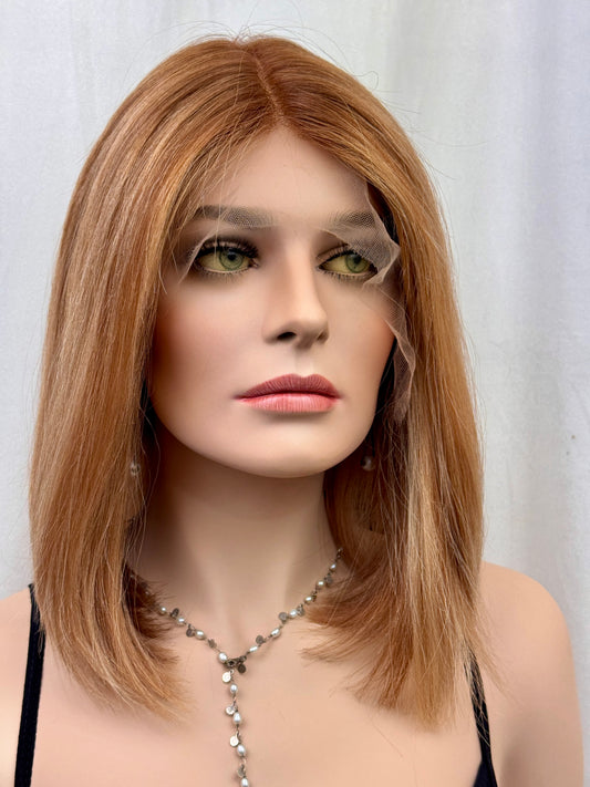#468 Highest Quality Remy Human Hair Lace Top (medical) Wig (M) 17”