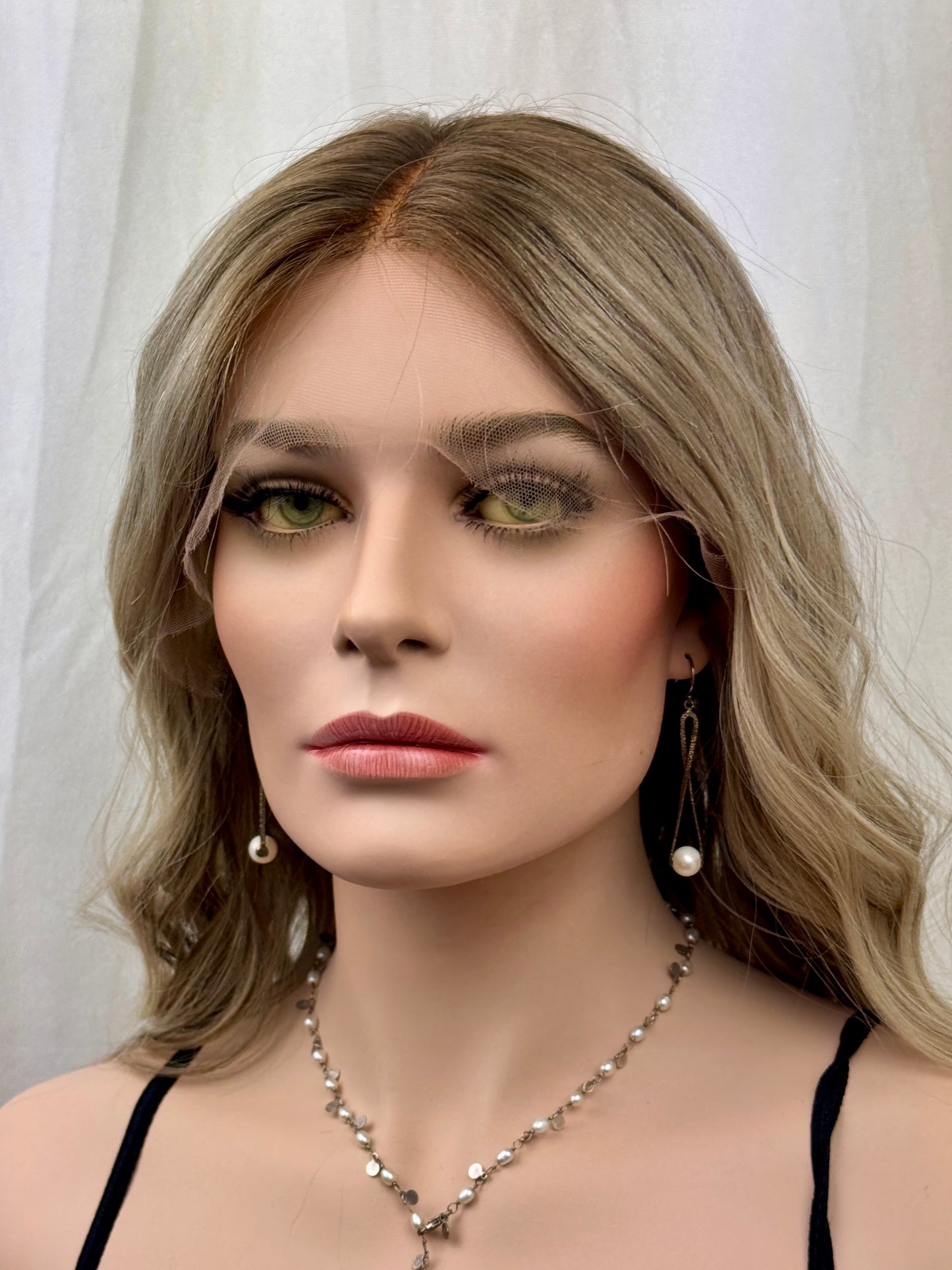 #466 Highest Quality Remy Human Hair Lace Top Wig (S)17/18”