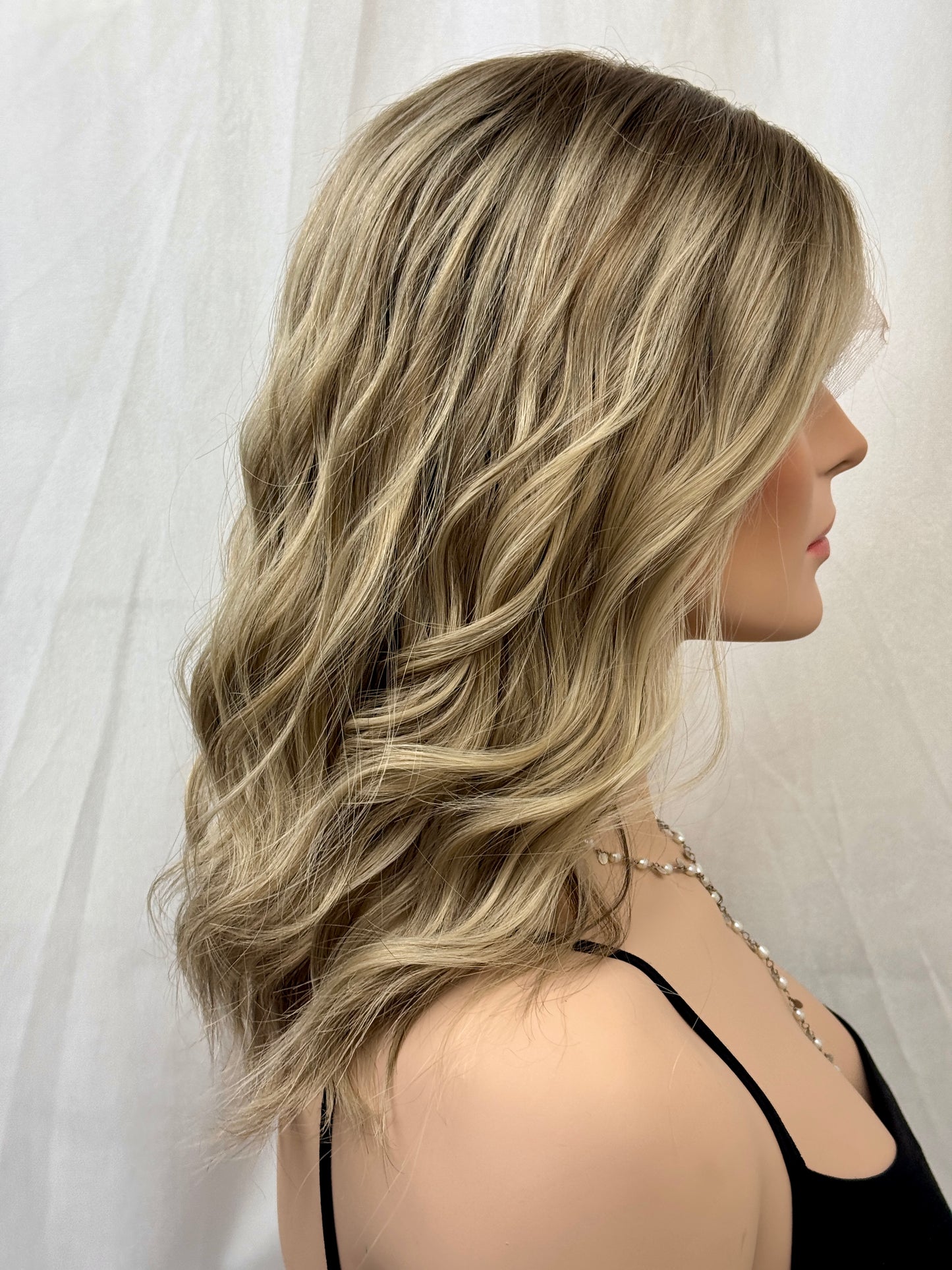 #466 Highest Quality Remy Human Hair Lace Top Wig (S)17/18”