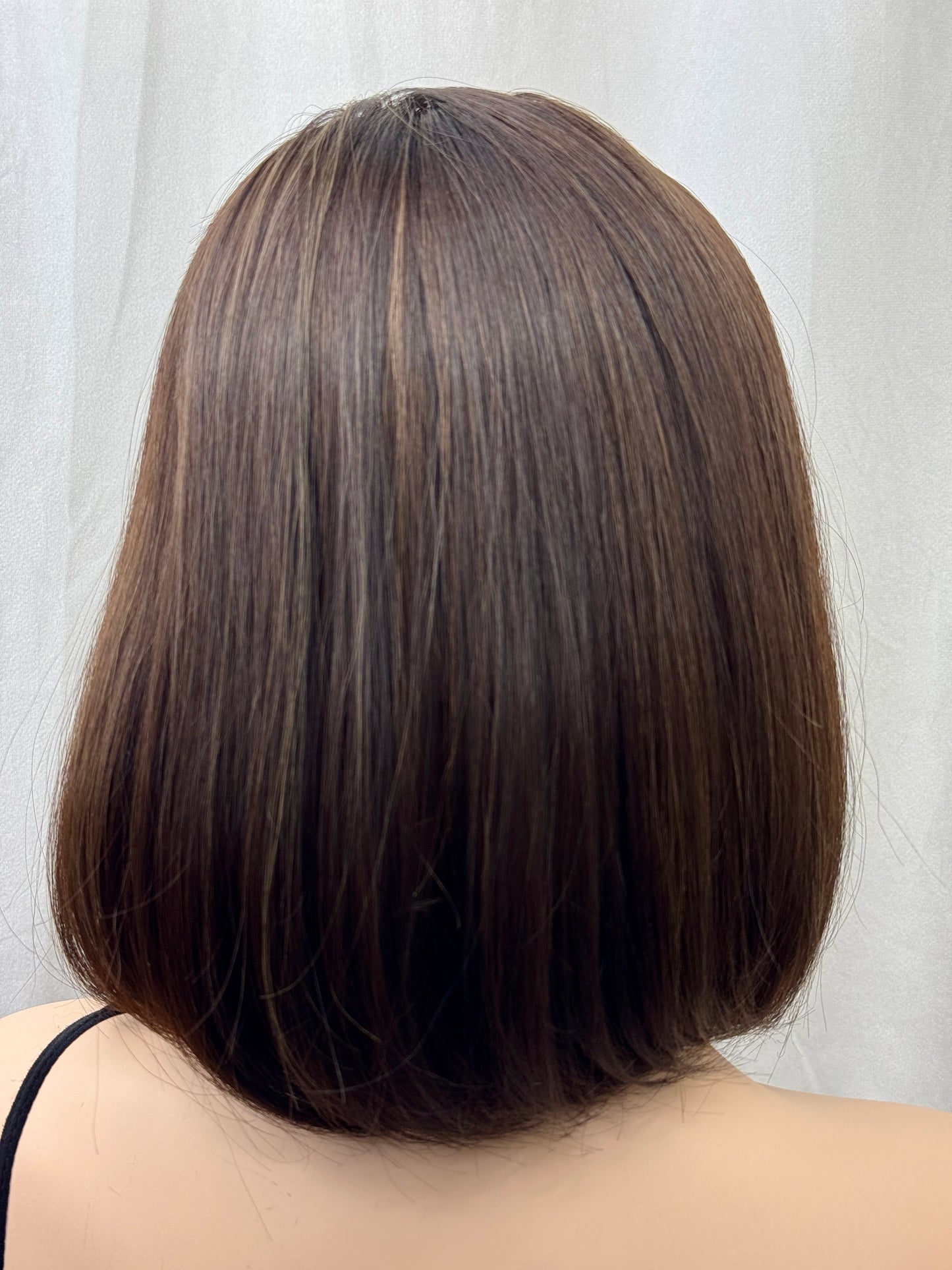 #480 Highest Quality Remy Human Hair Silk Top with Lace Front kosher Wig (S) 14”
