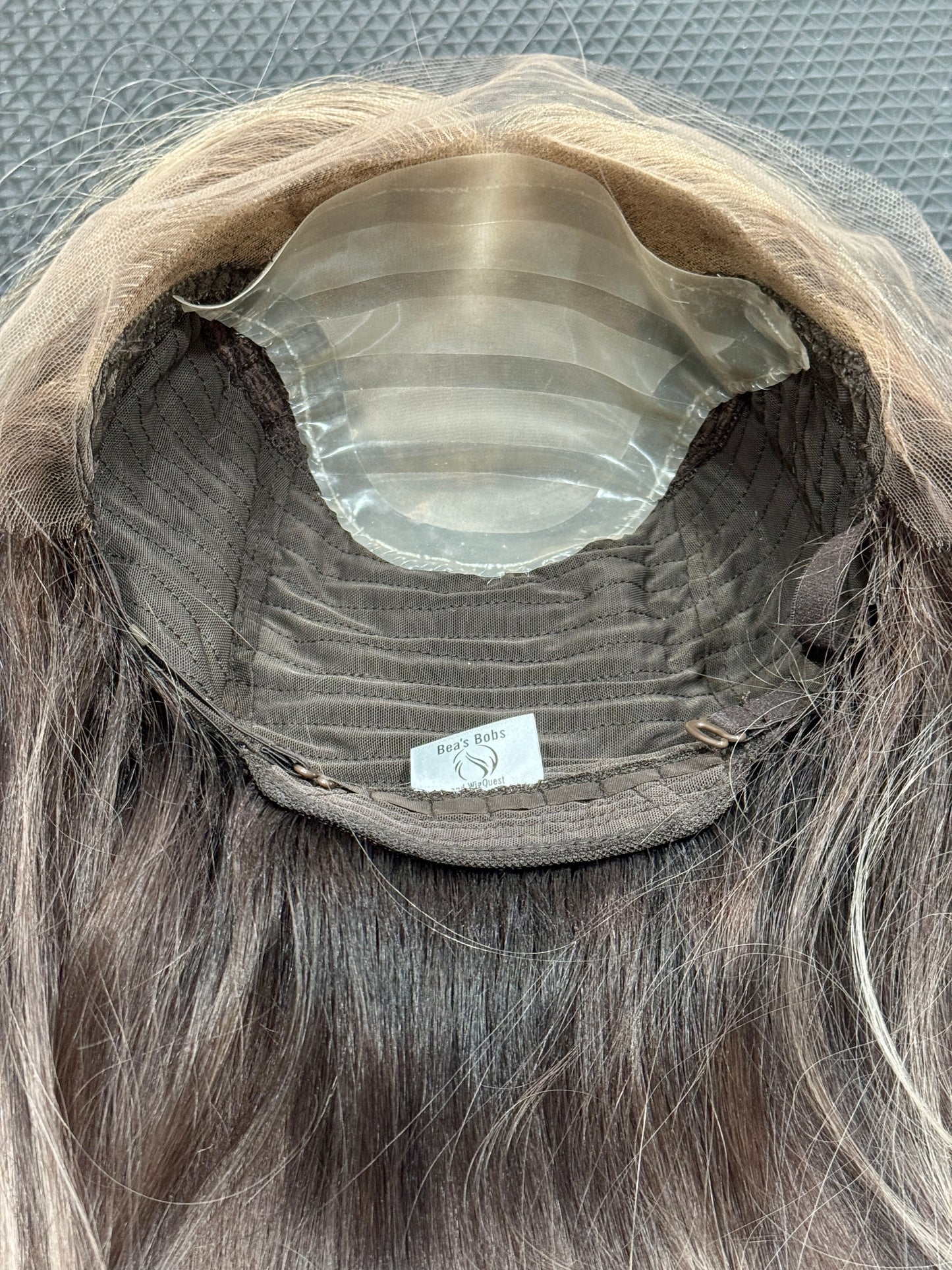 #533 Highest Quality Remy Human Hair Lace Top Wig with silk and silicone liner (S)17“