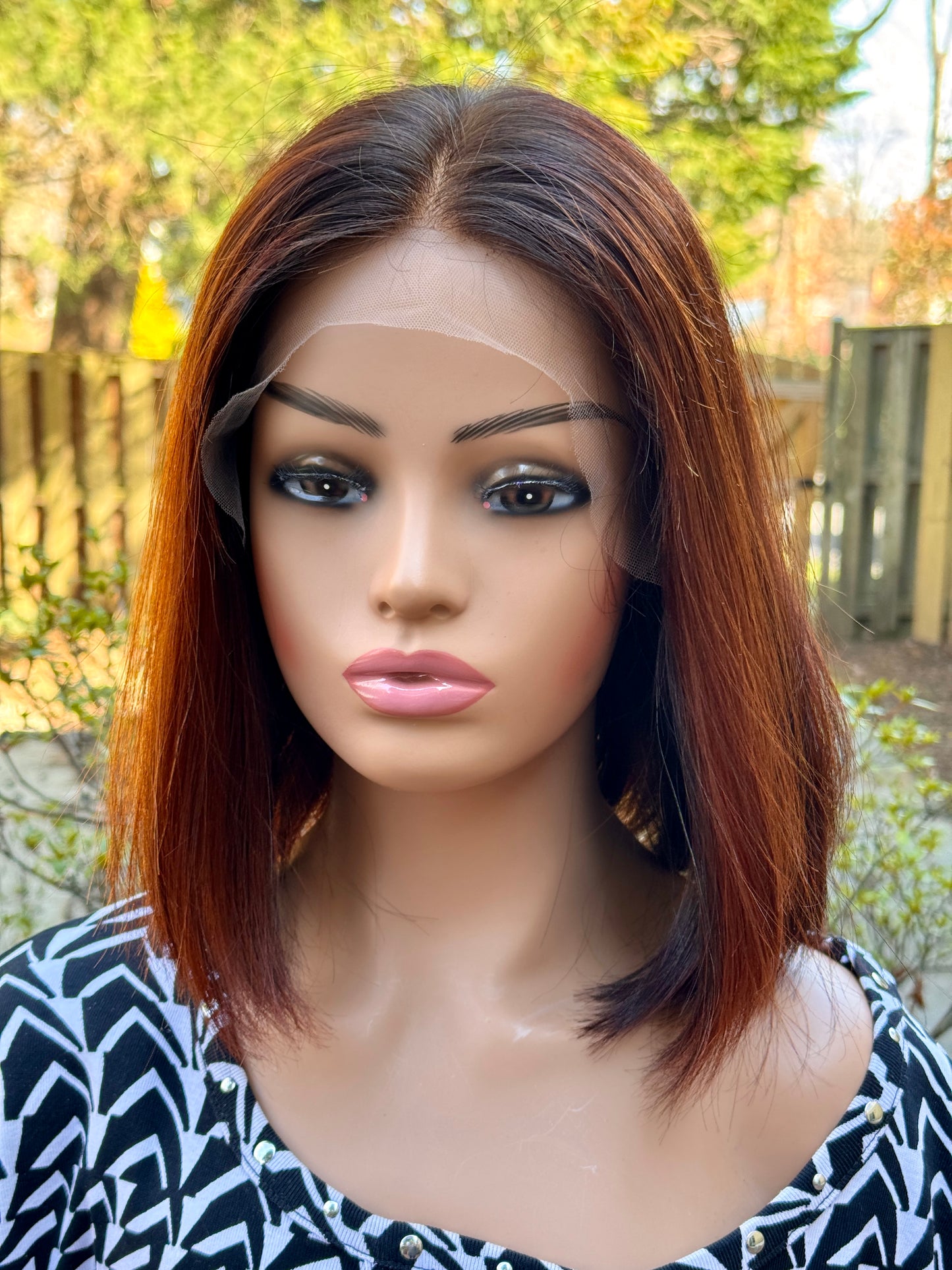 #345 **FINAL SALE**Highest Quality Remy Human Hair Lace Top Kosher Wig (M) 13”