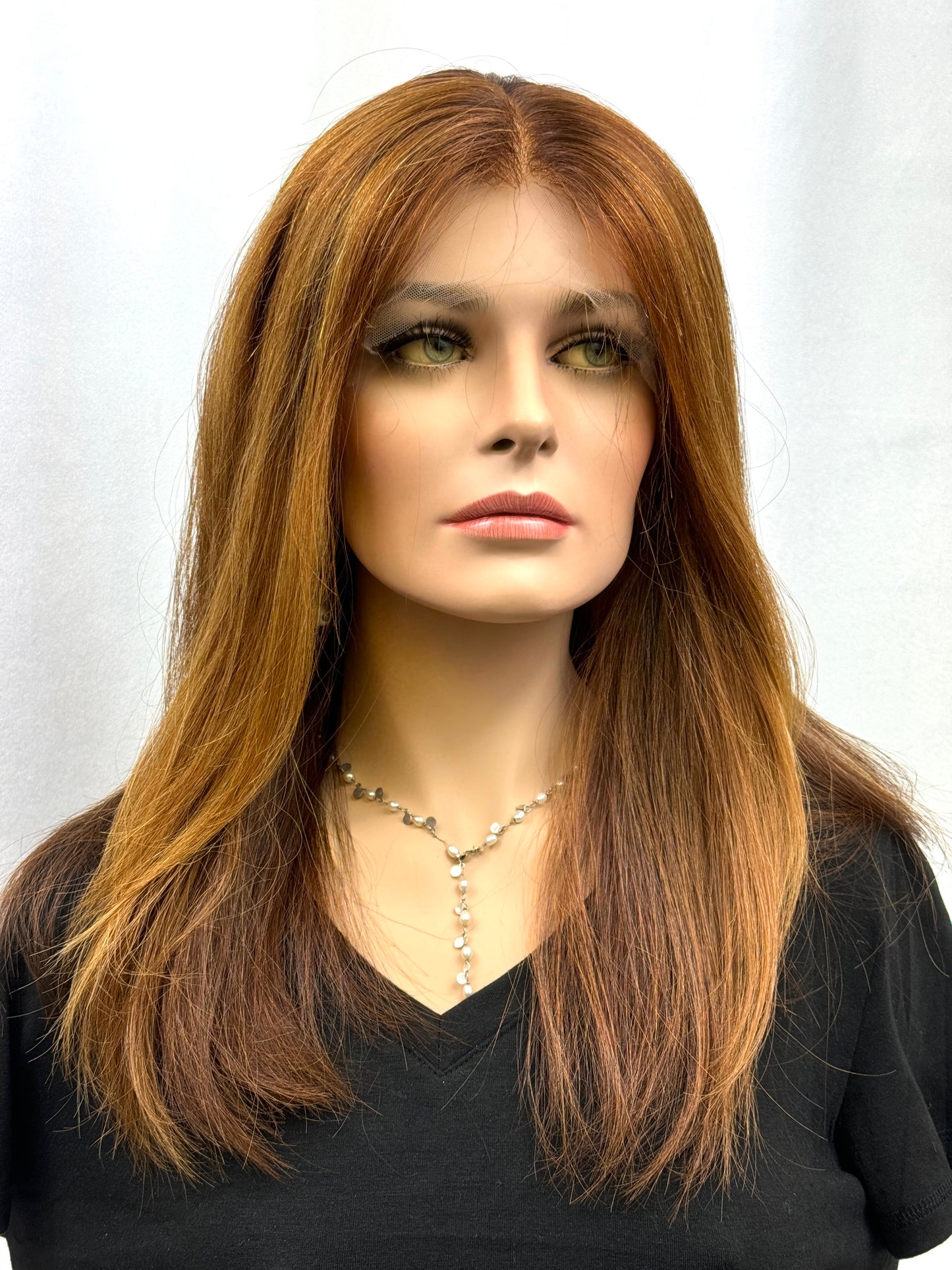 #383 ** FINAL SALE**  Highest quality Remy Human Hair Lace Top Wig (M) 22/23”