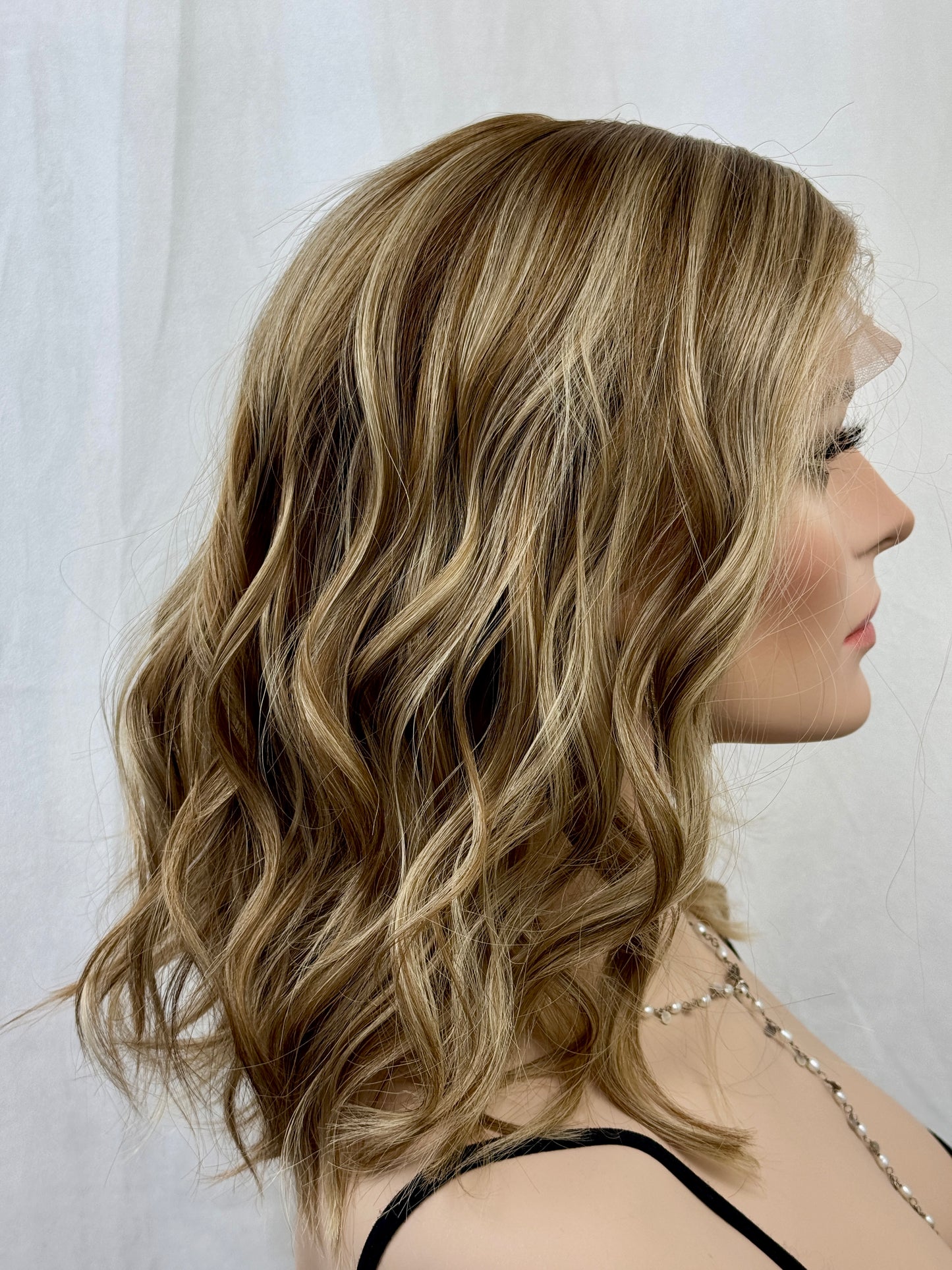Reserved for AB #521 Highest Quality Remy Human Hair Lace Top Wig (M)16/17“