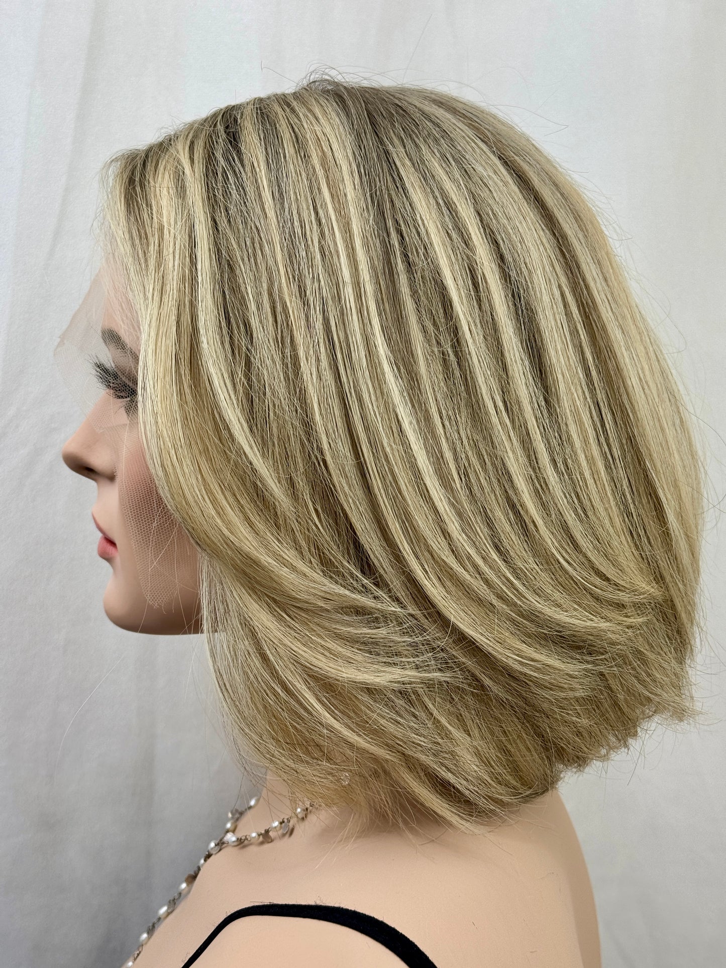 #518 Highest Quality Remy Human Hair Lace Top Wig (S) 13“