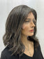 #291  **FINAL SALE** Dark Gray Highest Quality Remy Human Hair Lace Top Kosher Wig ~30% Gray Hair (S) 15/16”