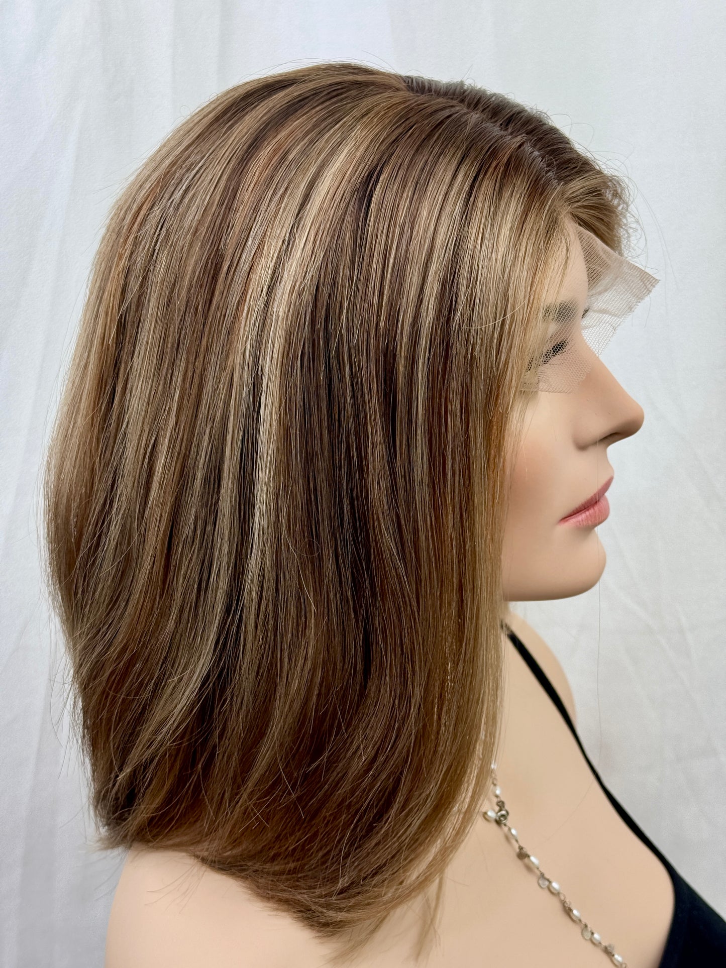 #500 Highest Quality Remy Human Hair Lace Top Wig (XS/S) 15/16”