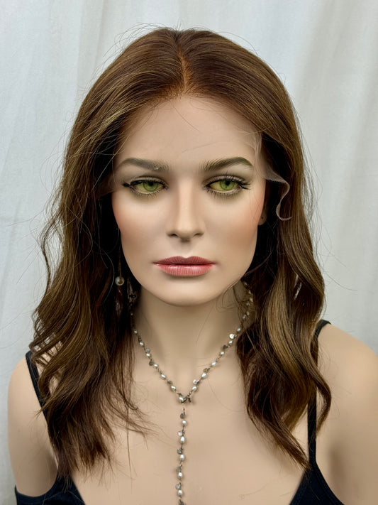 #545 Highest Quality Remy Human Hair Lace Top Wig (M) 20“