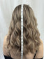 #556 Highest Quality Remy Human Hair Medical Cap ( French drawn) with extra thin silk top and lace front (M) 18“