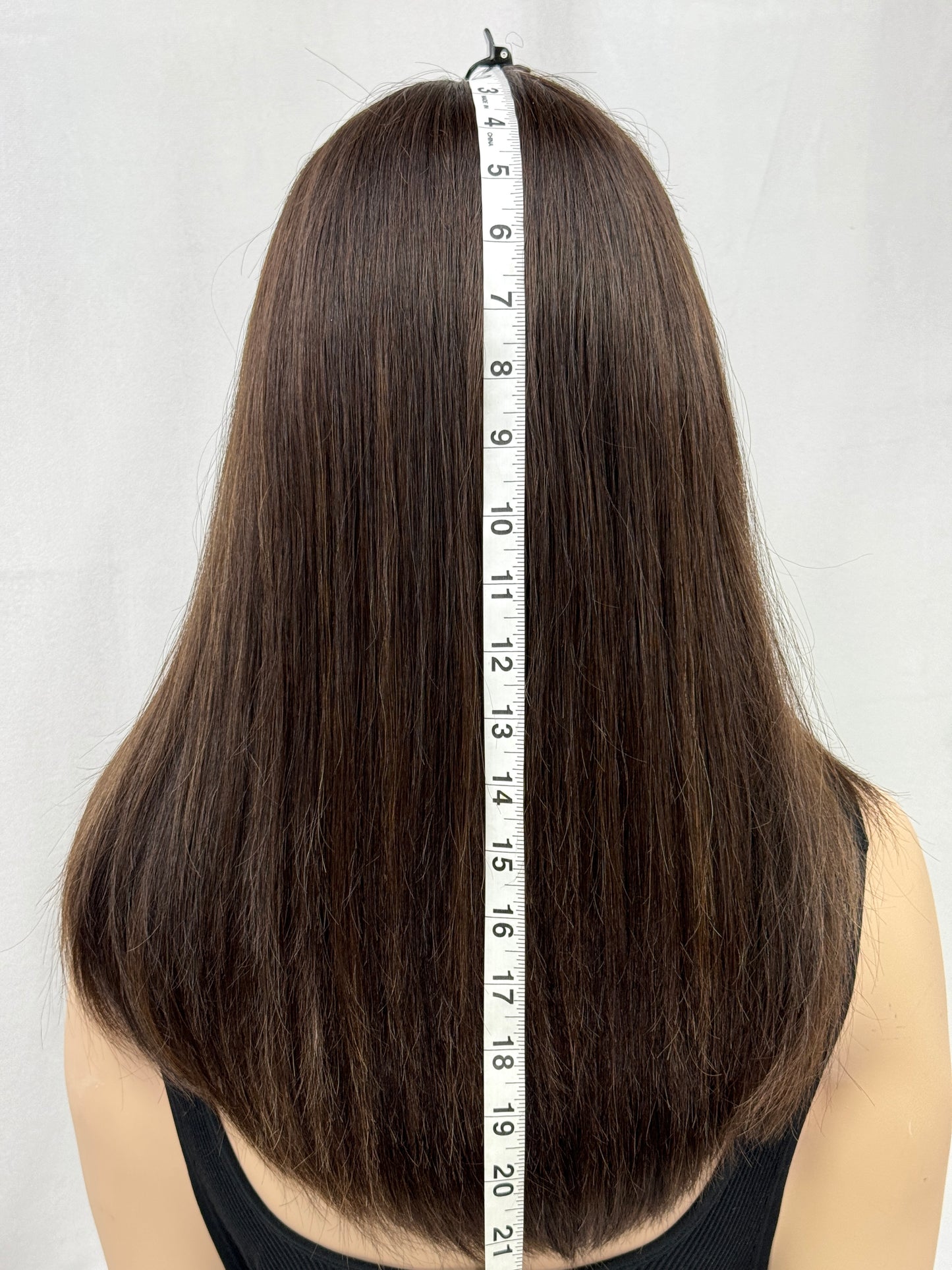 #314 **FINAL SALE** Highest Quality Remy Human Hair Lace Top Wig (M) 21” ( reserved for Linda L with additional highlighting and warm tones)