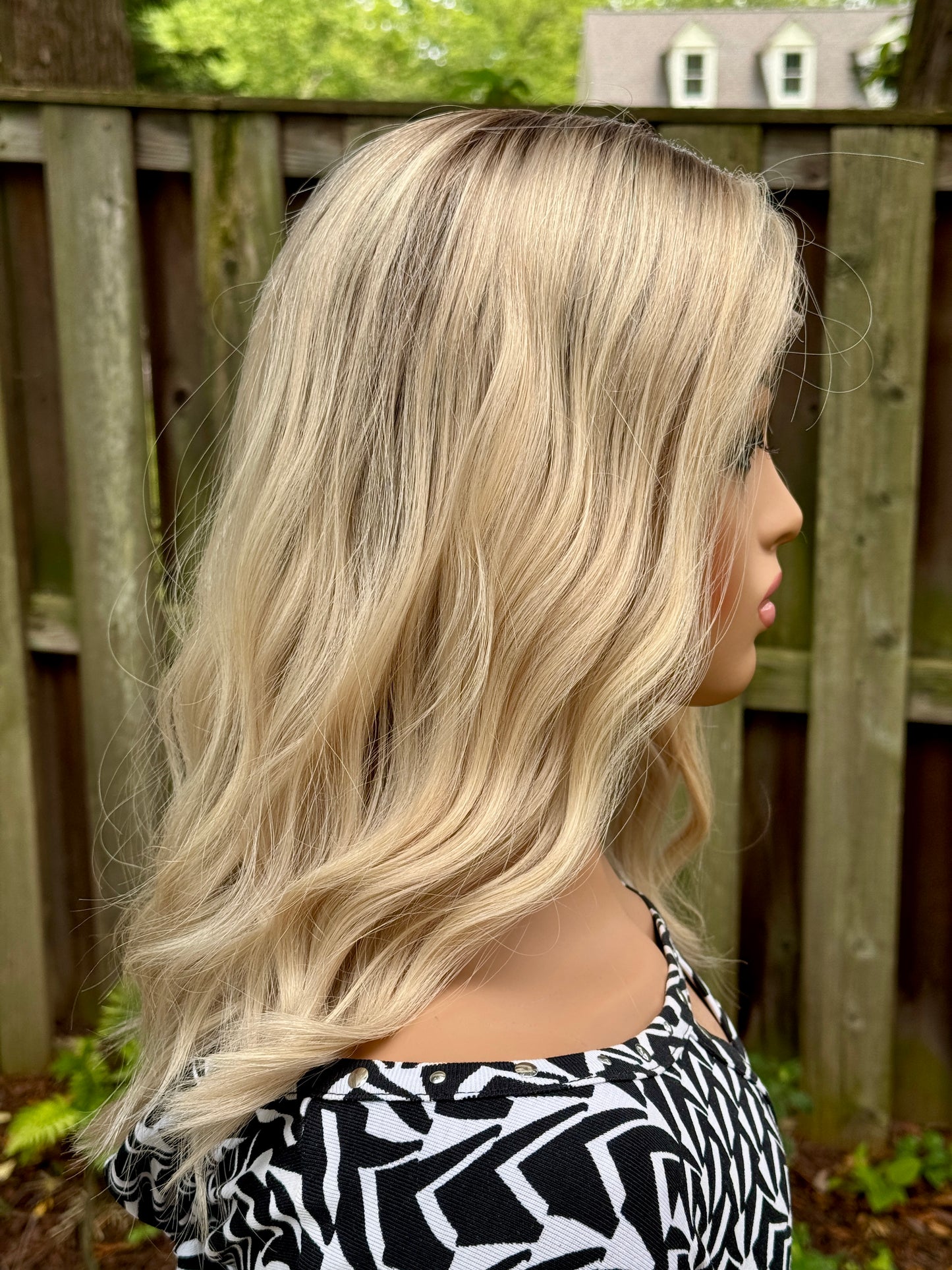 #456 Extra light low density medical Cap, Highest Quality Remy Human Hair Wig (XS/S) 18”
