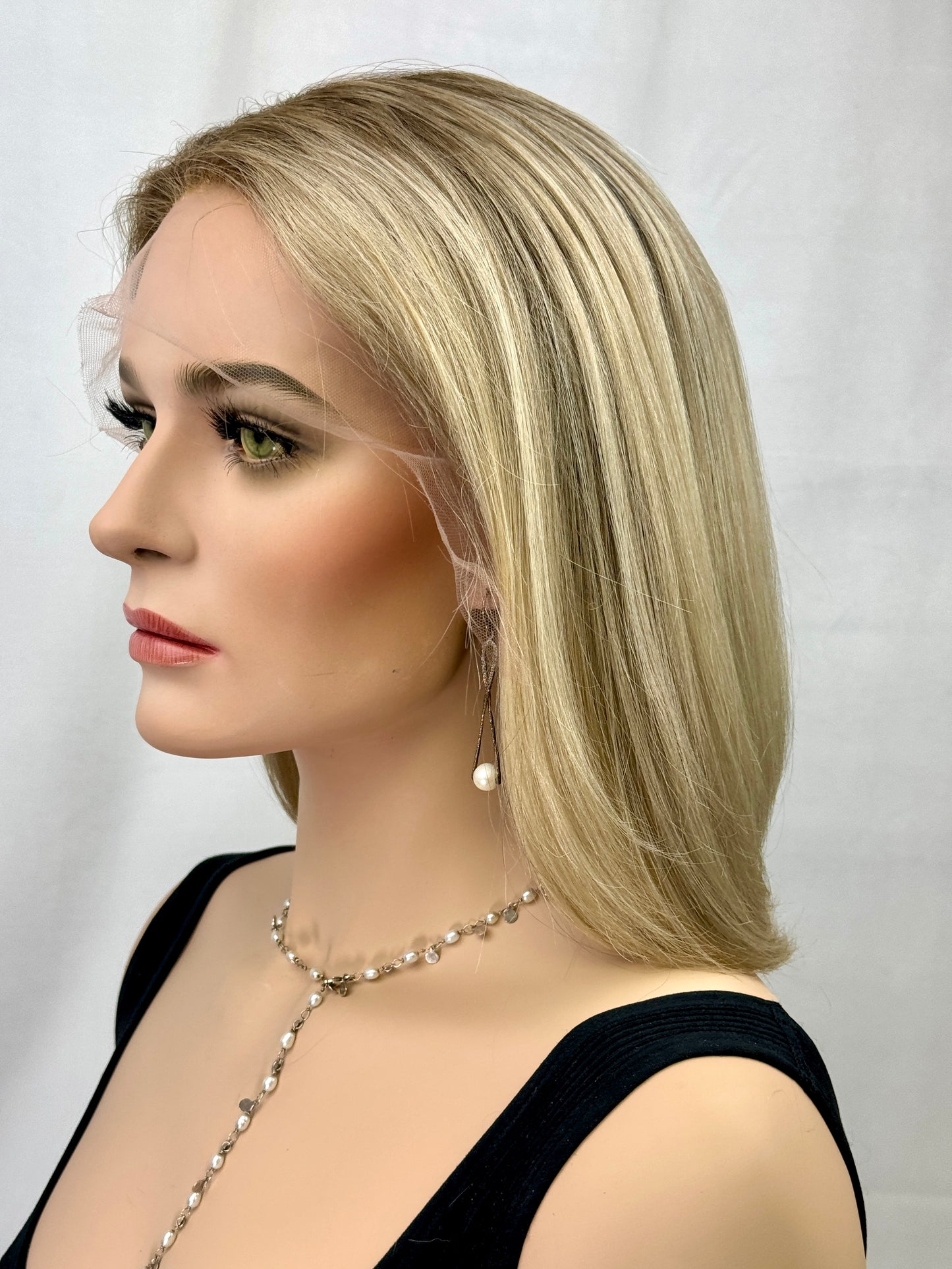 #354 Highest Quality Remy Human Hair Lace Top Wig (XS)14/15”