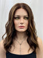 #503 Highest Quality Remy Human Hair medical cap wig with French drawn silk top and lace front and extra light cap and density (M)18/19”
