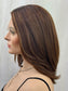 #520 Highest Quality Remy Human Hair Medical Cap with extra thin (french drawn)silk top and lace front (S) 15“