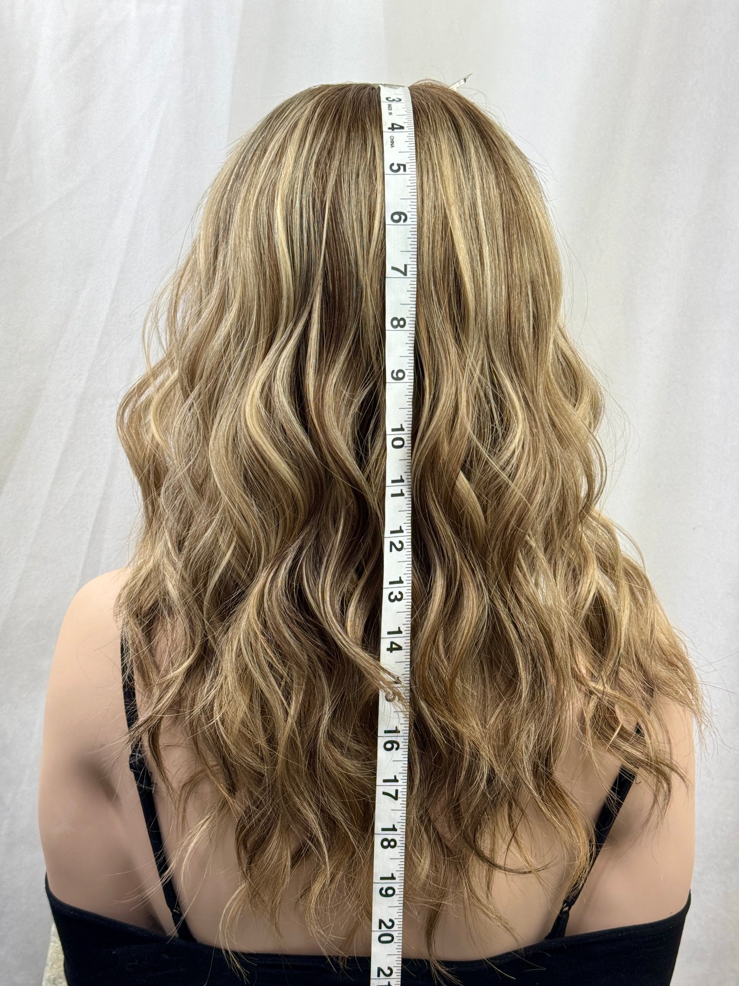 #551 Highest quality Remy Human Hair Lace Top Wig (M)20“