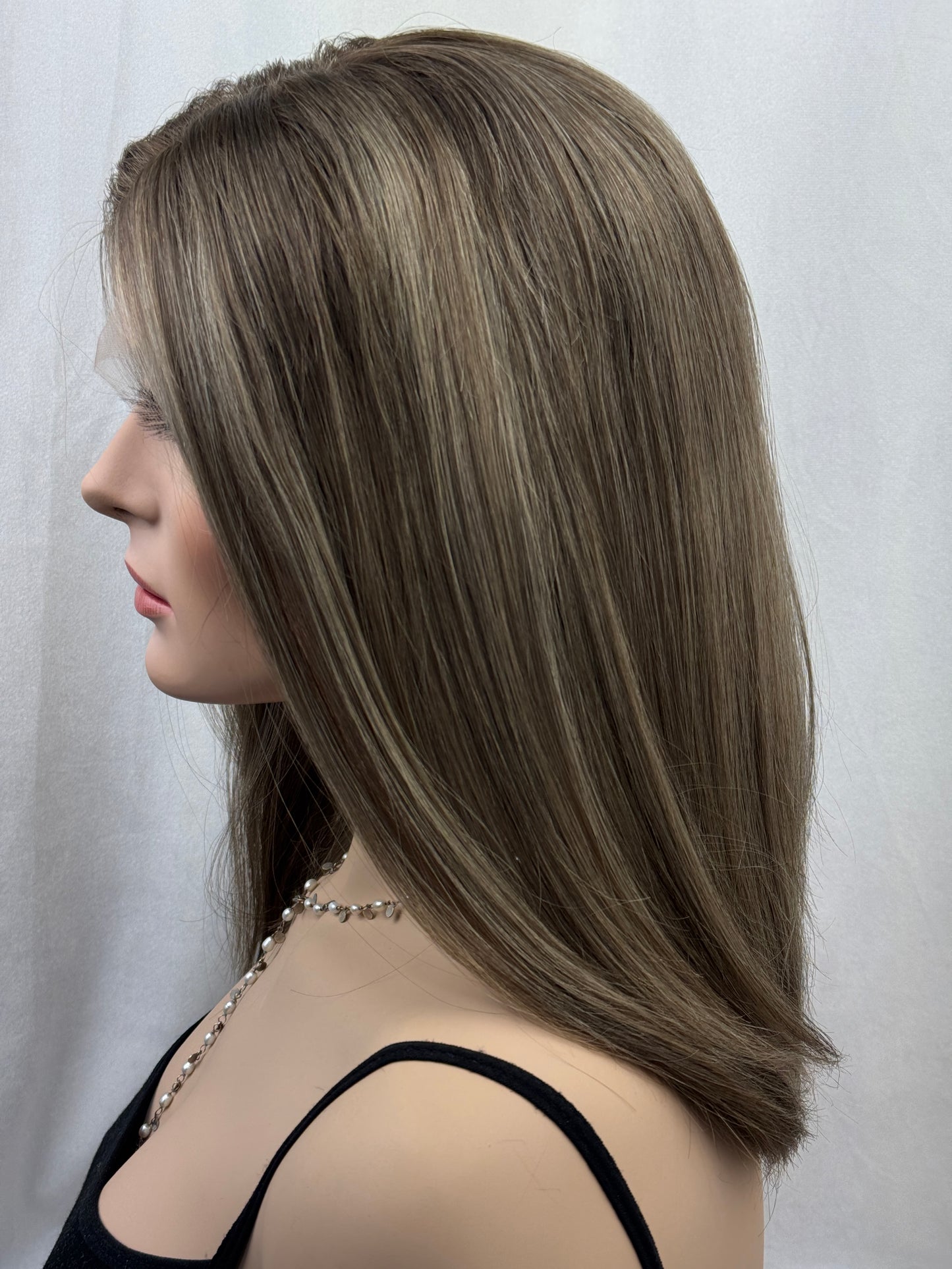 #505 Highest Quality Remy Human Hair Lace Top Wig (S) 16/17