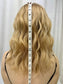 #429 Highest Quality Remy Human Hair EXTRA LIGHT AND LOW DENSITY Medical Cap French drawn silk top with lace front (S) 16”