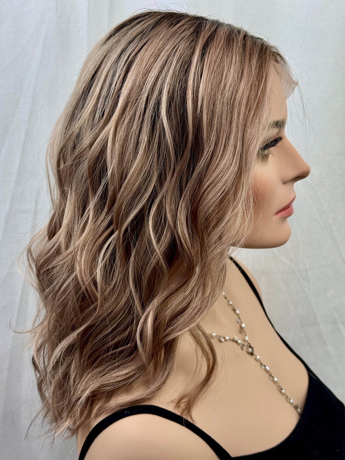 #494 Highest Quality Remy Human Hair Lace Top Wig (M) 16/17”